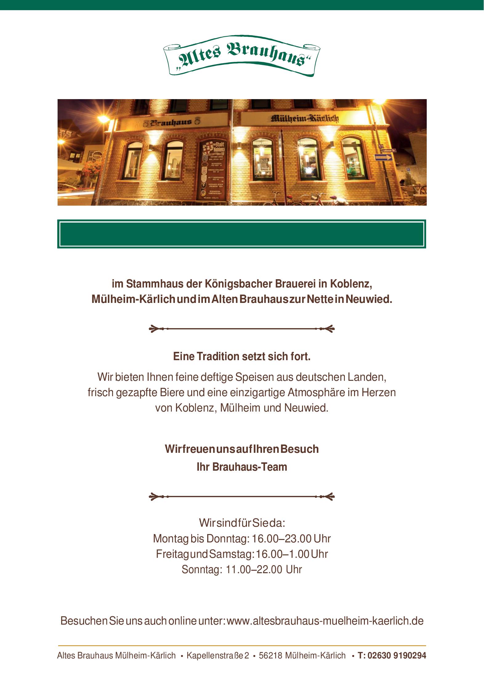 Speisekarte