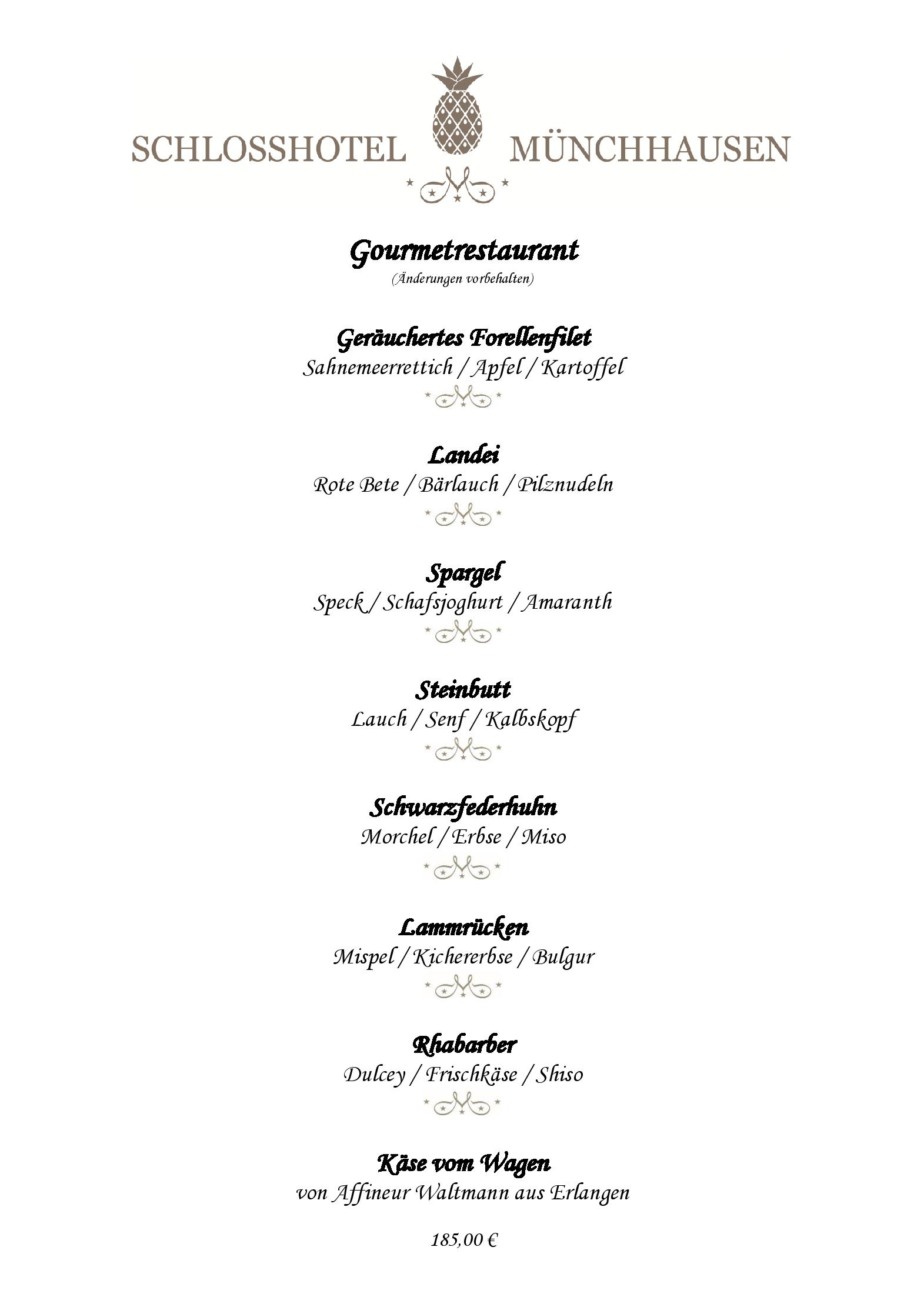 Speisekarte