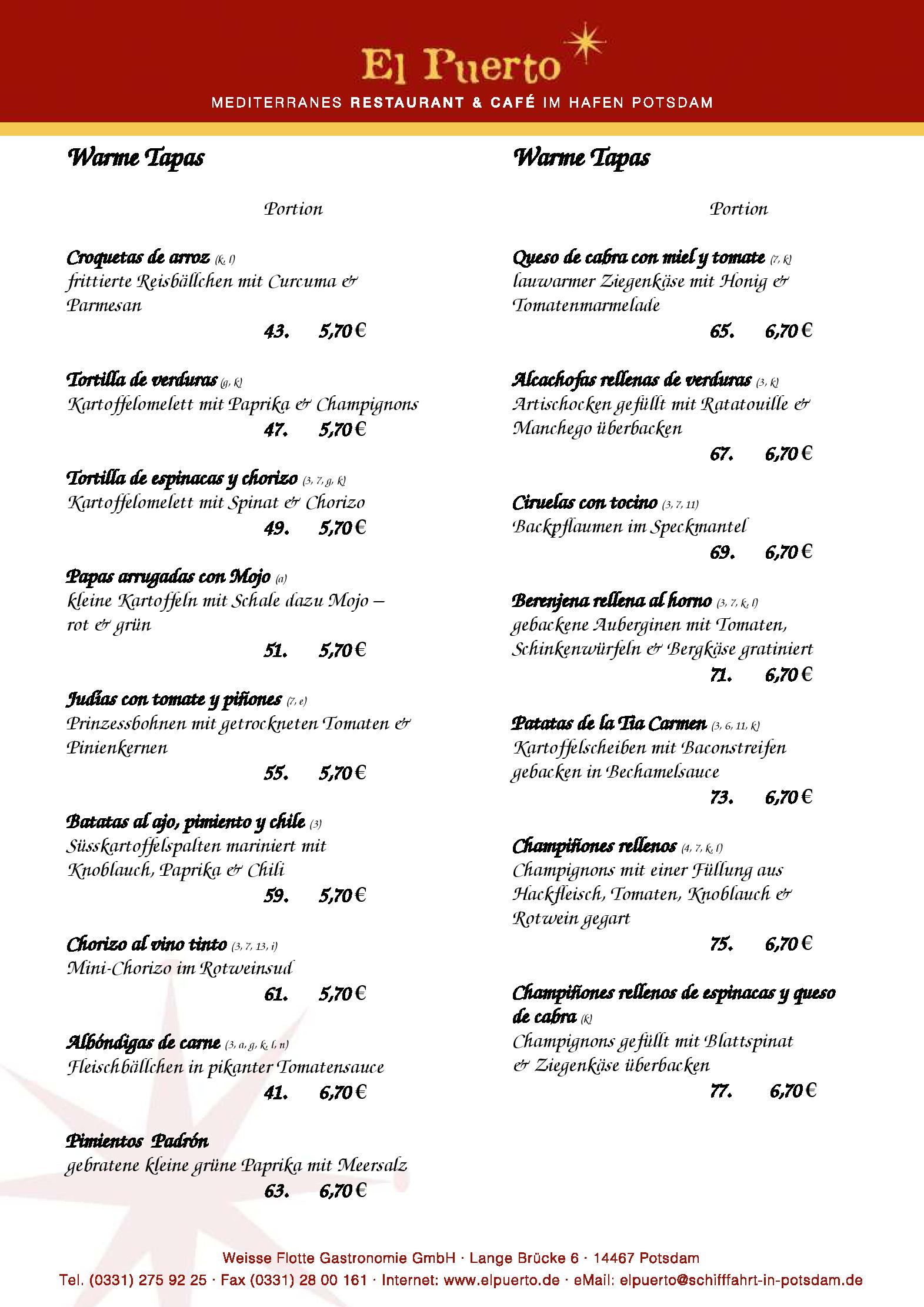 Tapaskarte