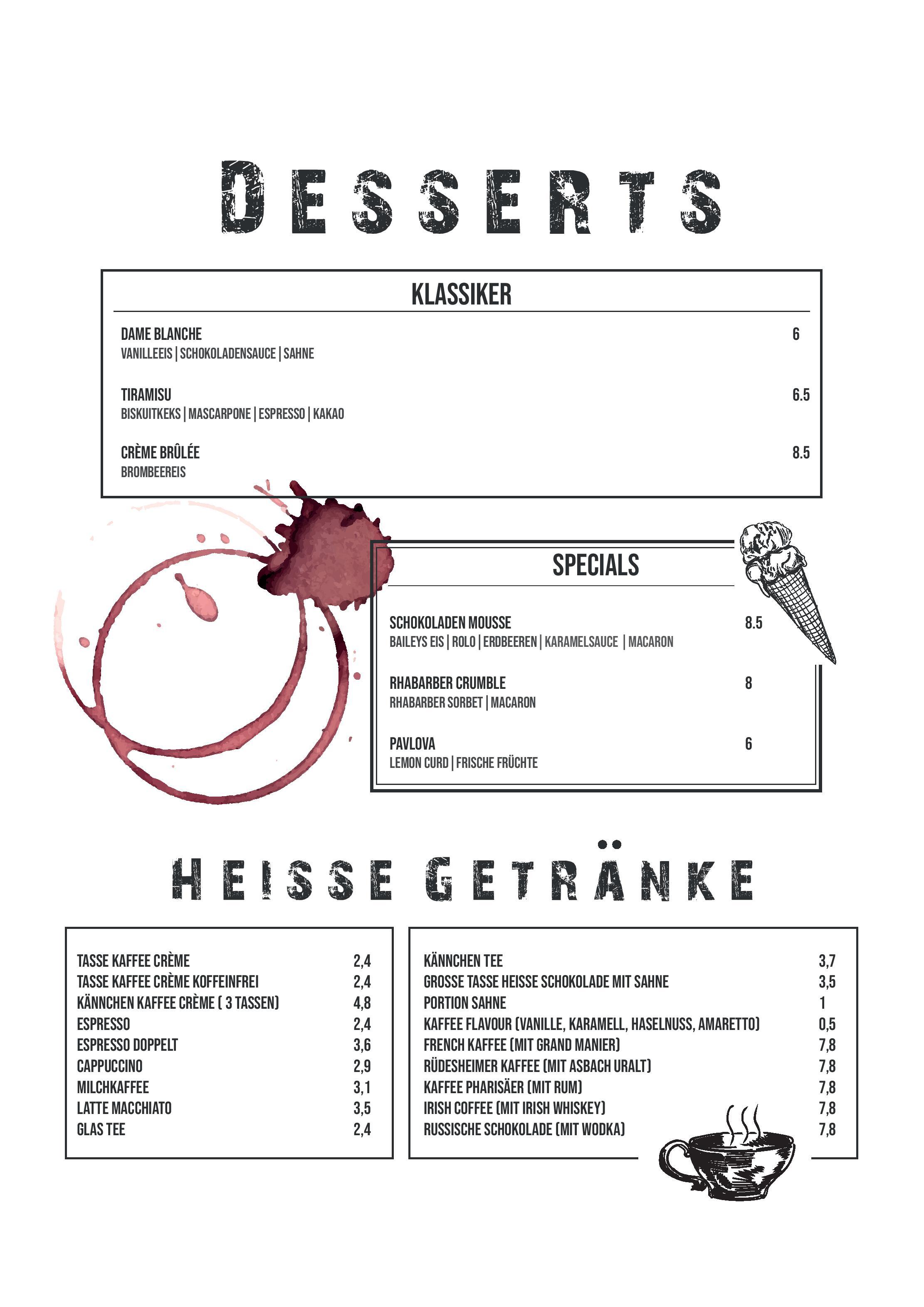 Speisekarte