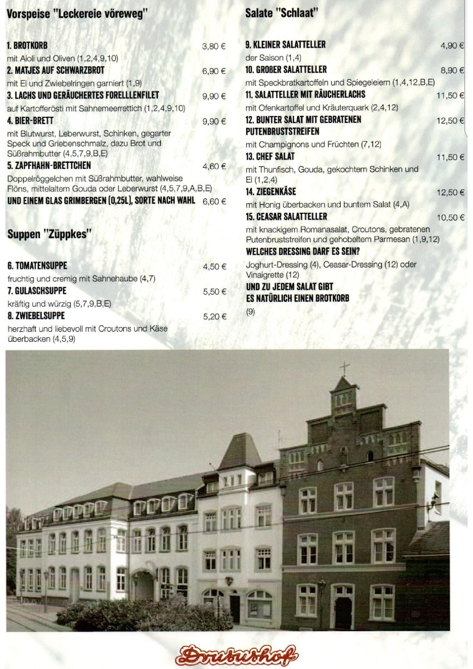 Speisekarte