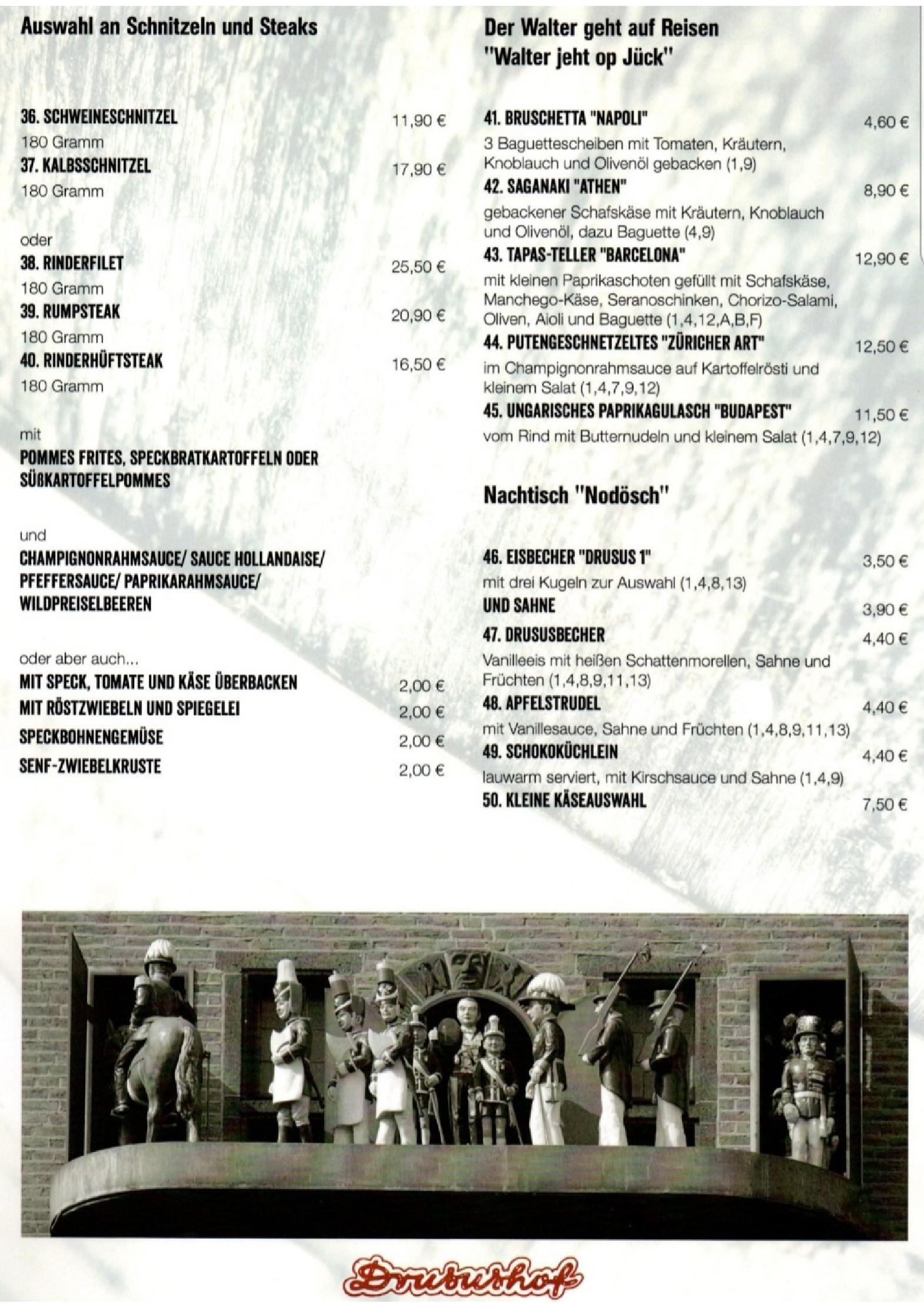 Speisekarte
