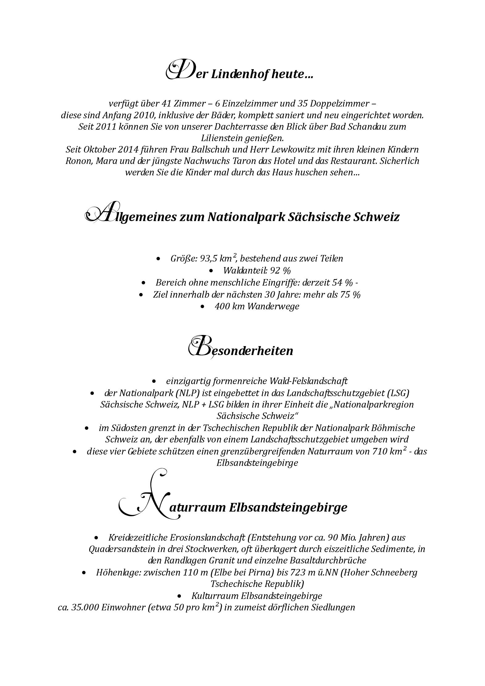 Speisekarte