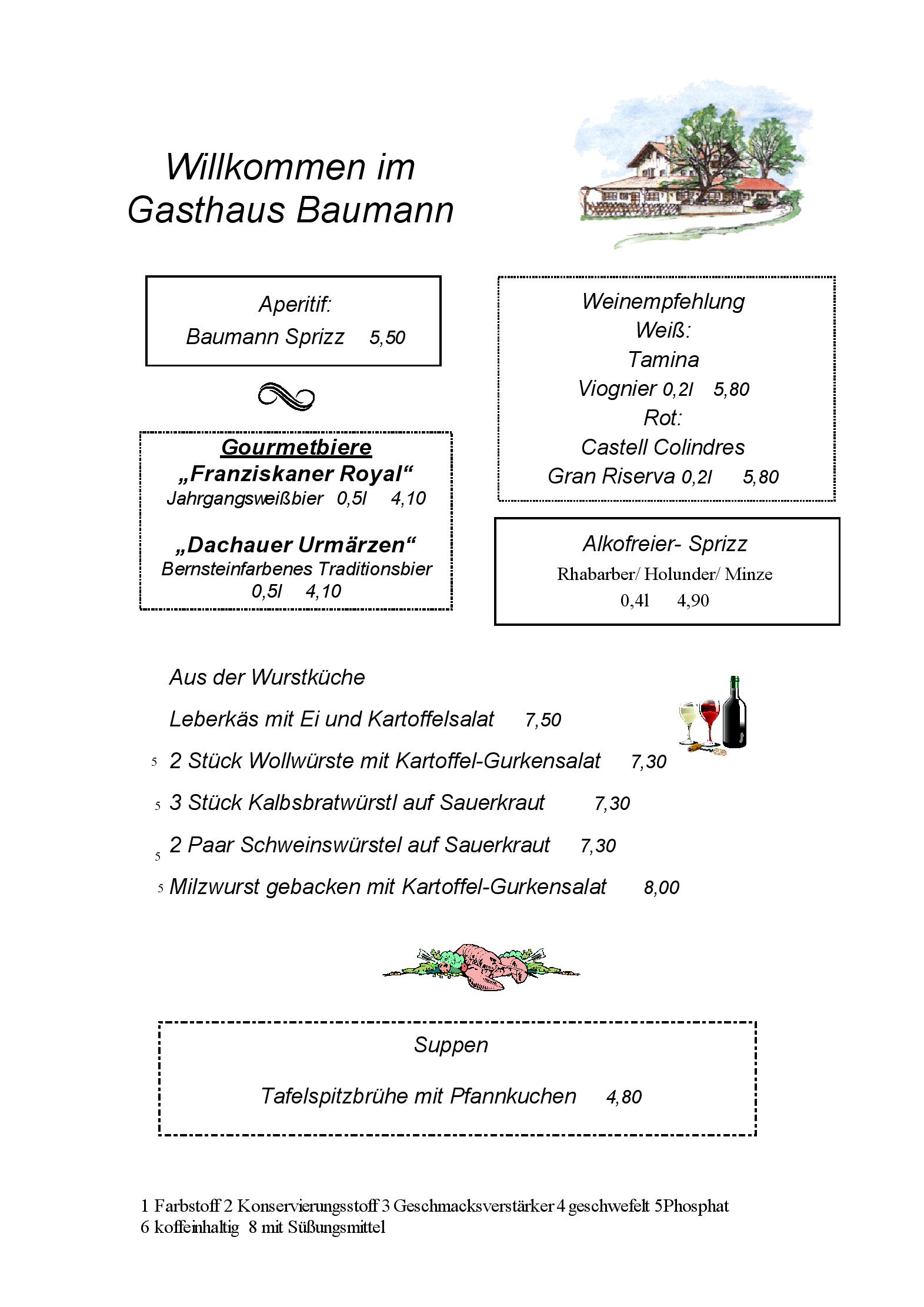 Speisekarte