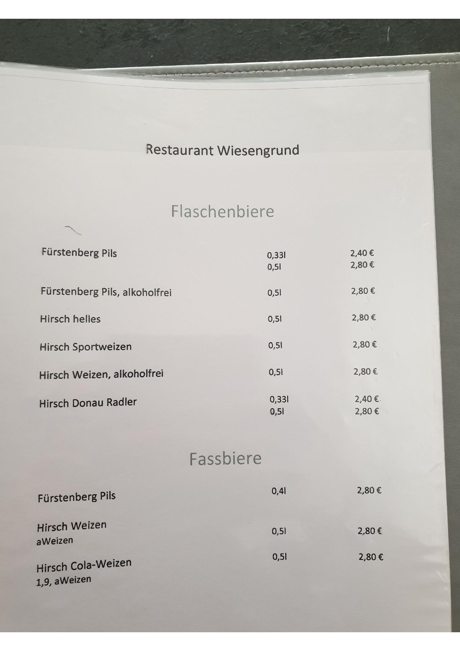 Speisekarte