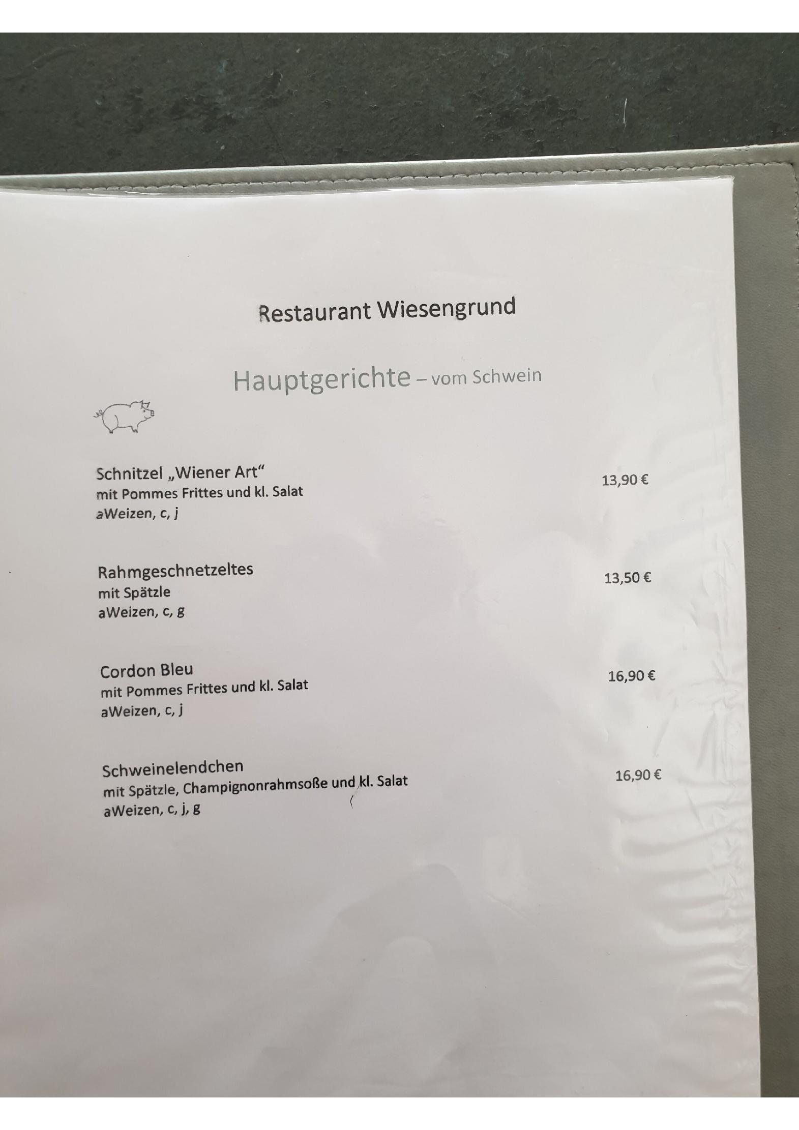 Speisekarte