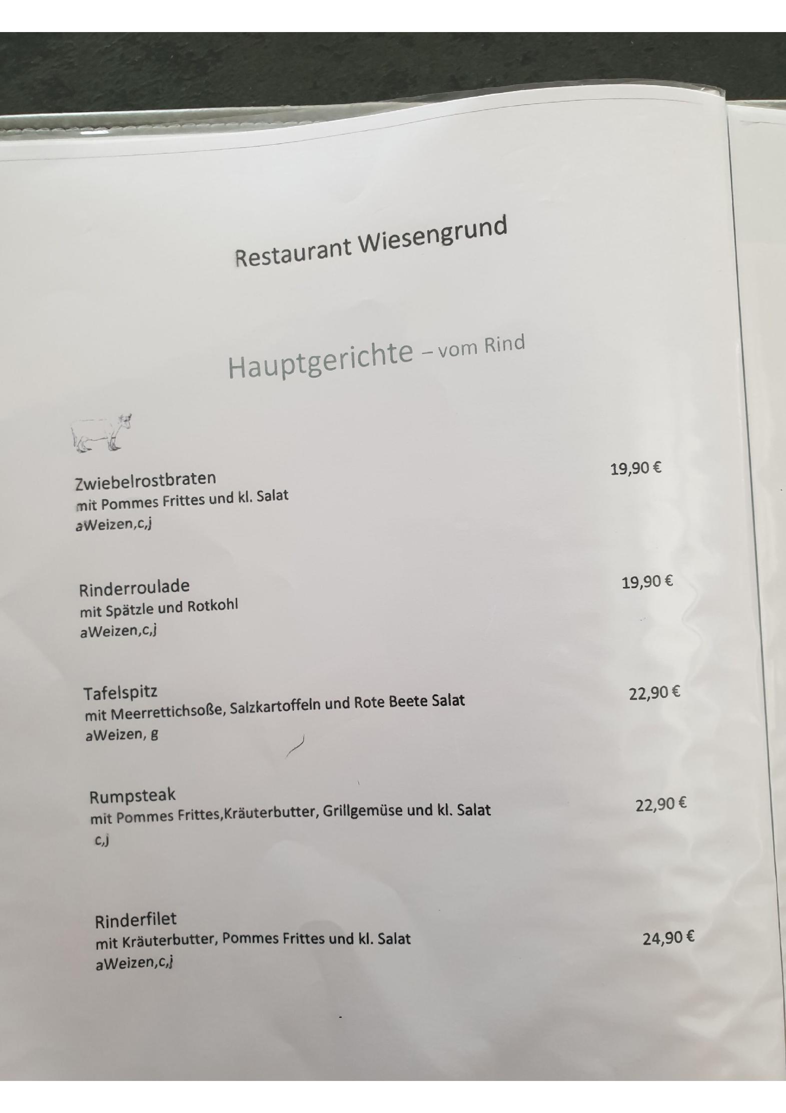 Speisekarte