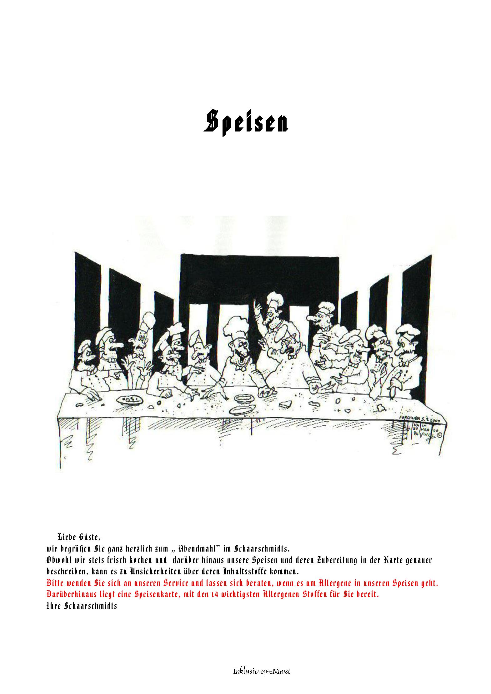 Speisekarte