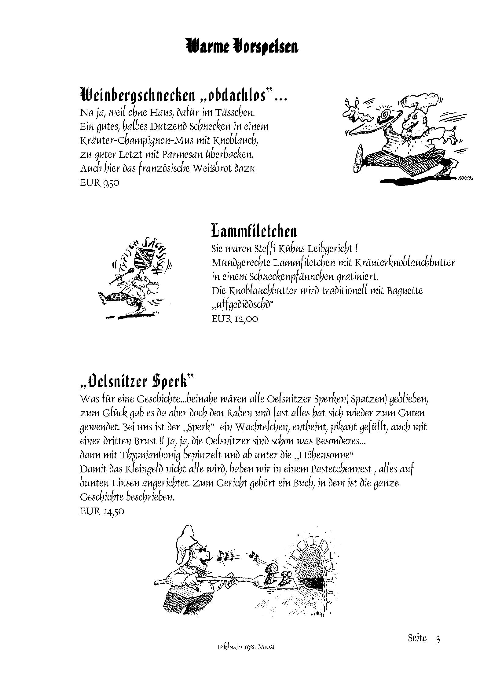 Speisekarte