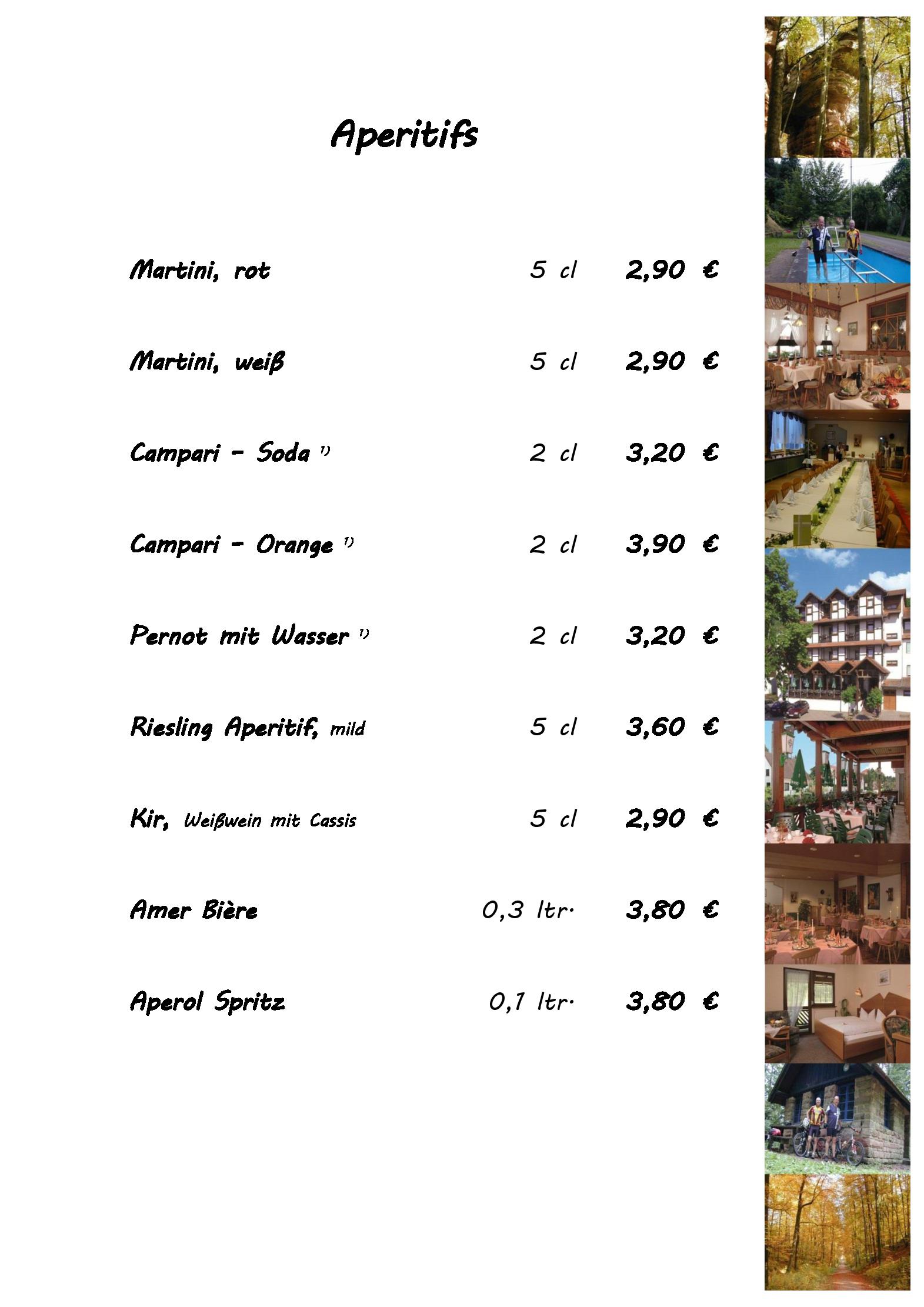 Speisekarte