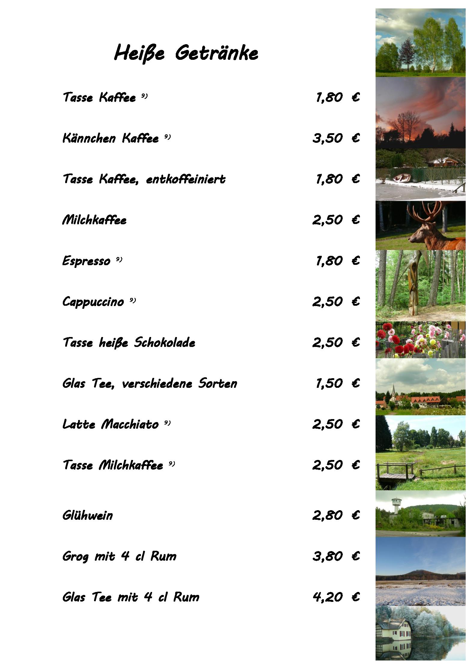 Speisekarte