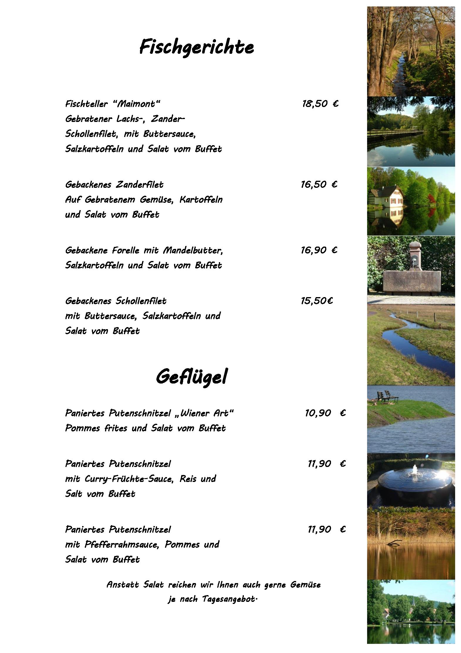 Speisekarte