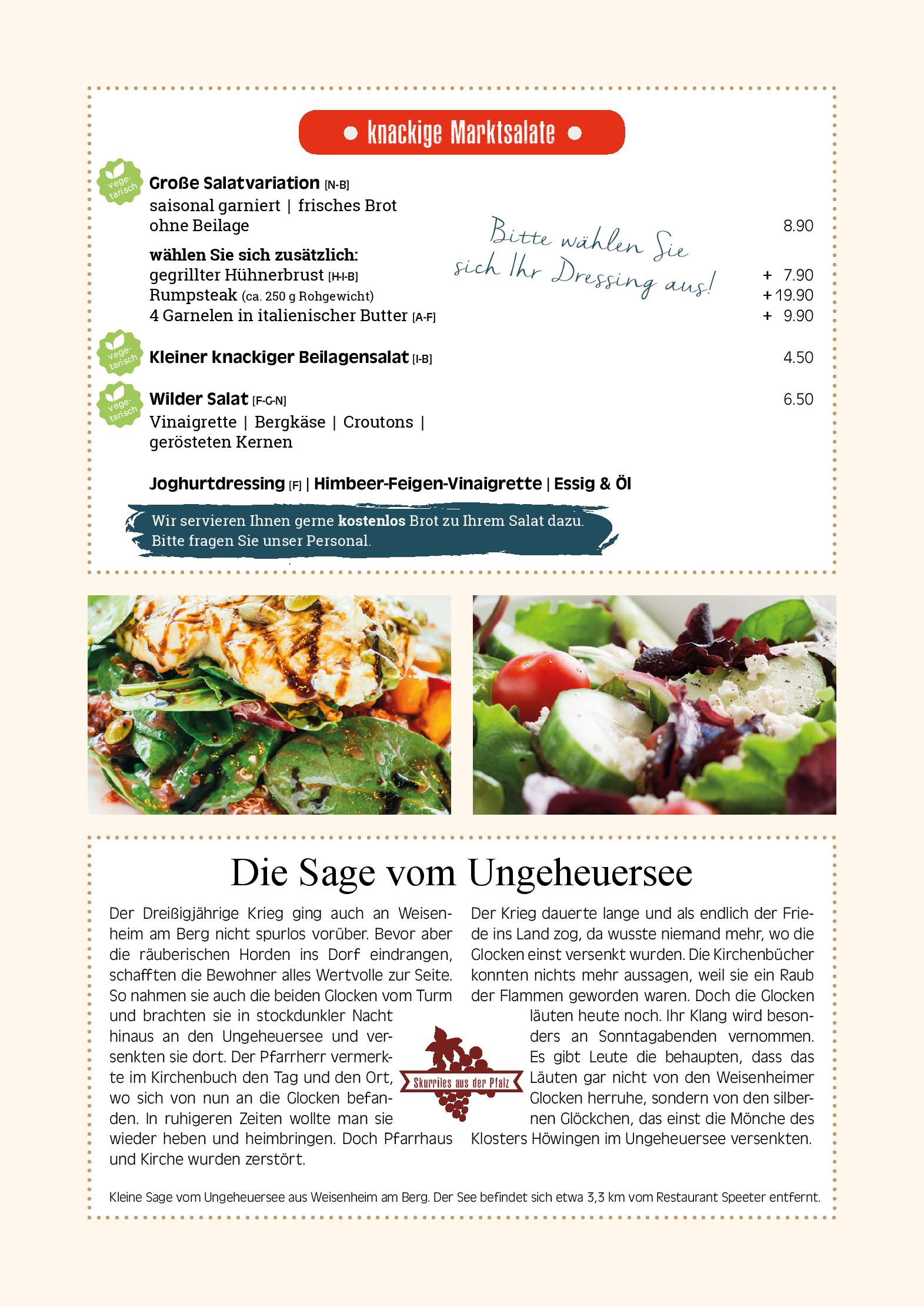 Speisekarte
