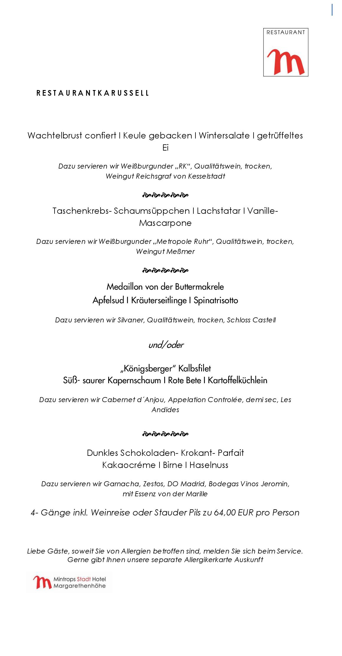 Speisekarte