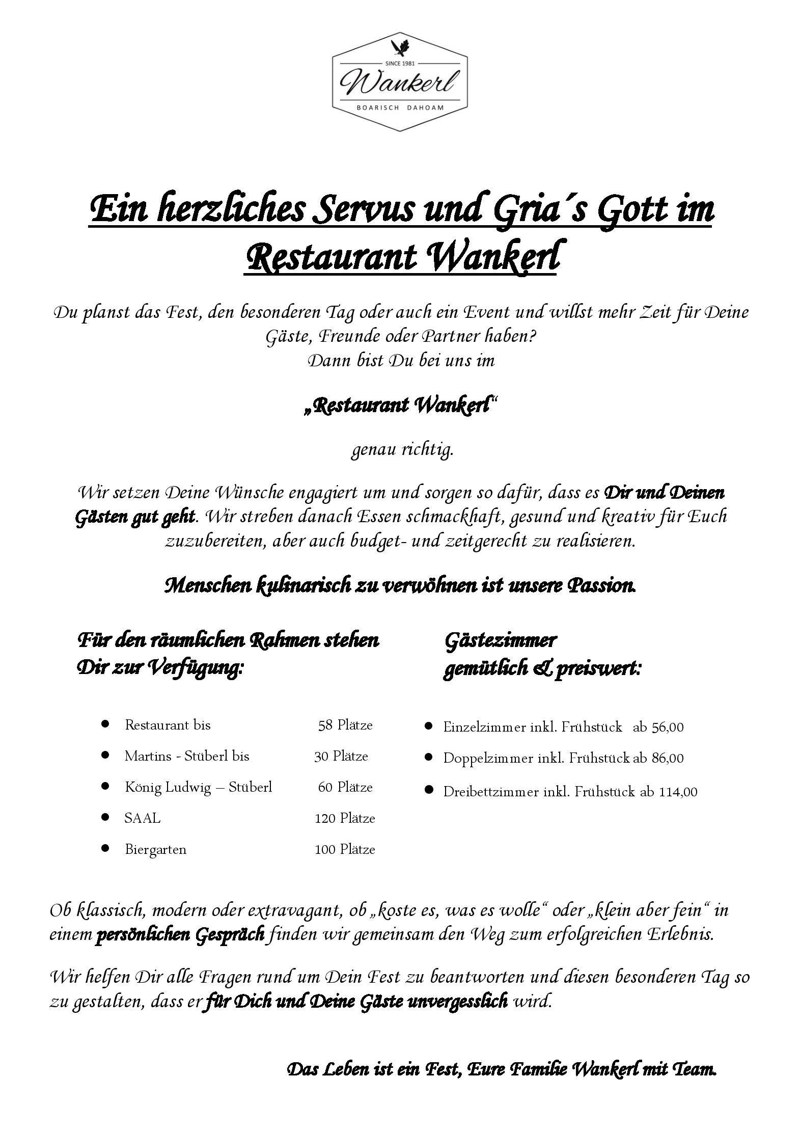 Speisekarte