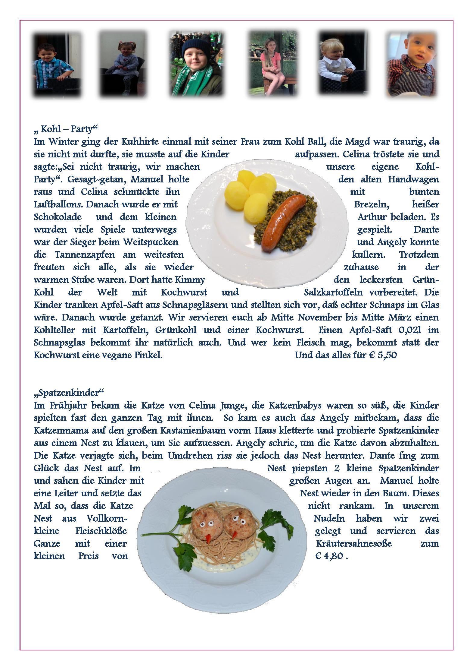 Speisekarte