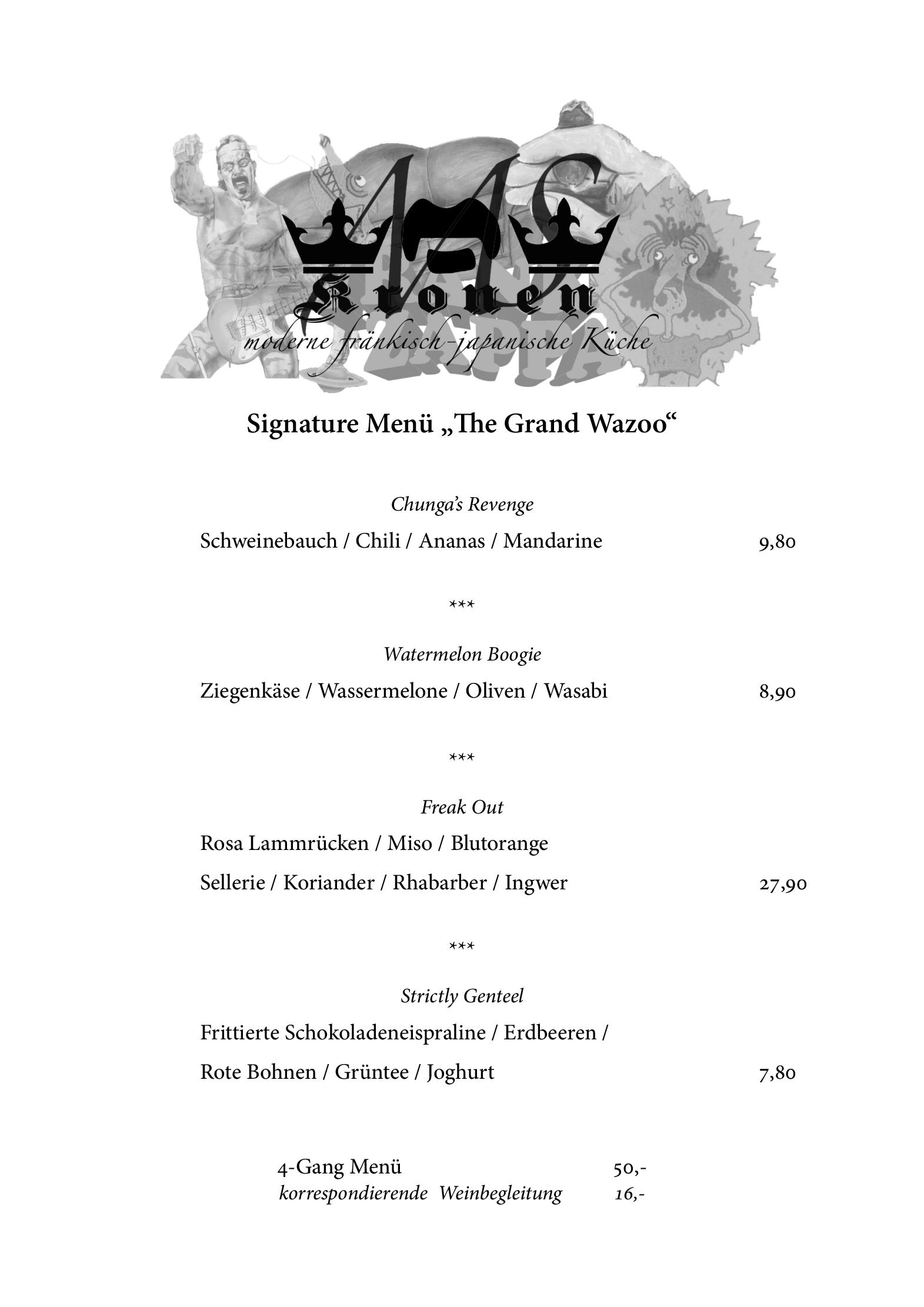 Speisekarte