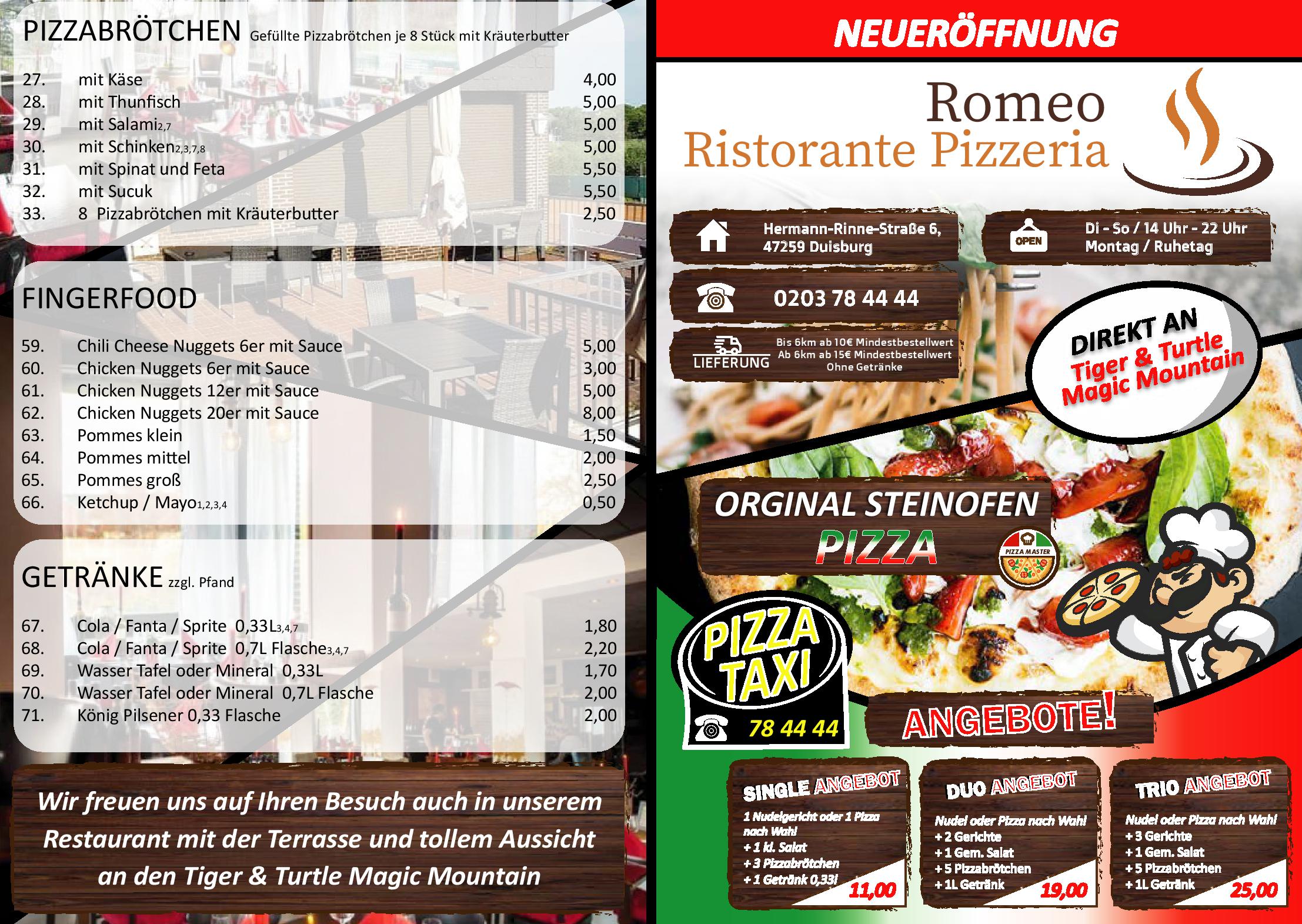 Speisekarte