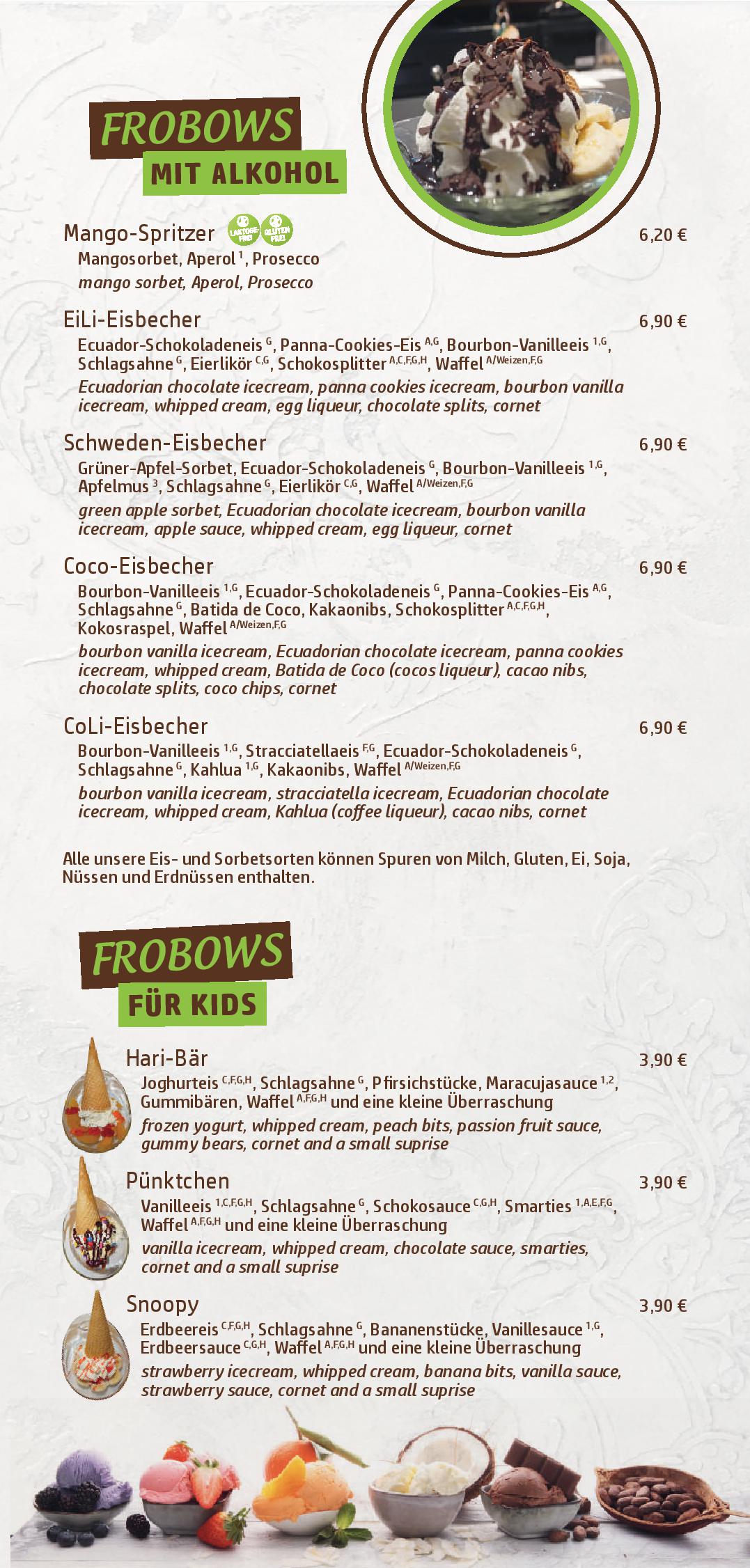Speisekarte