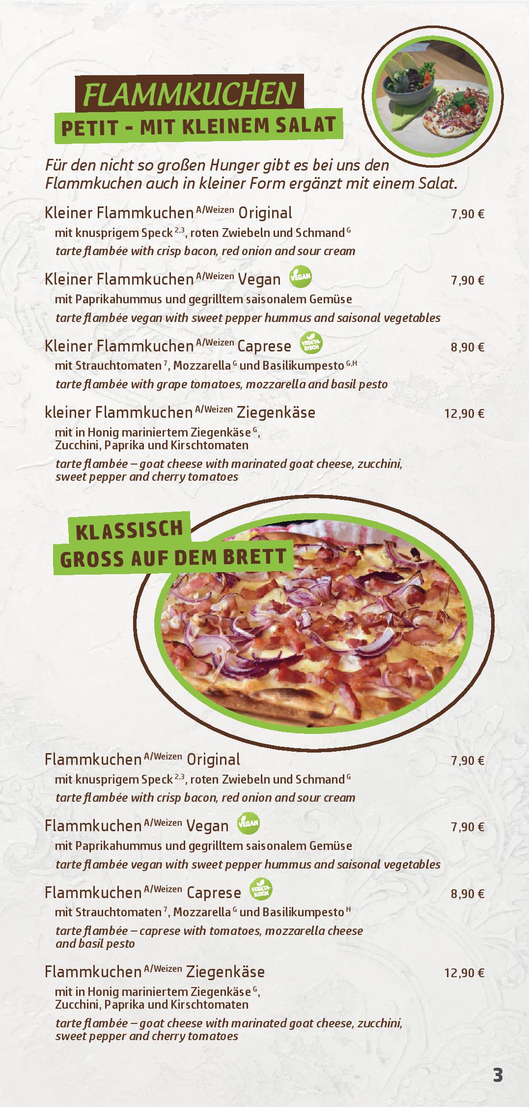 Speisekarte