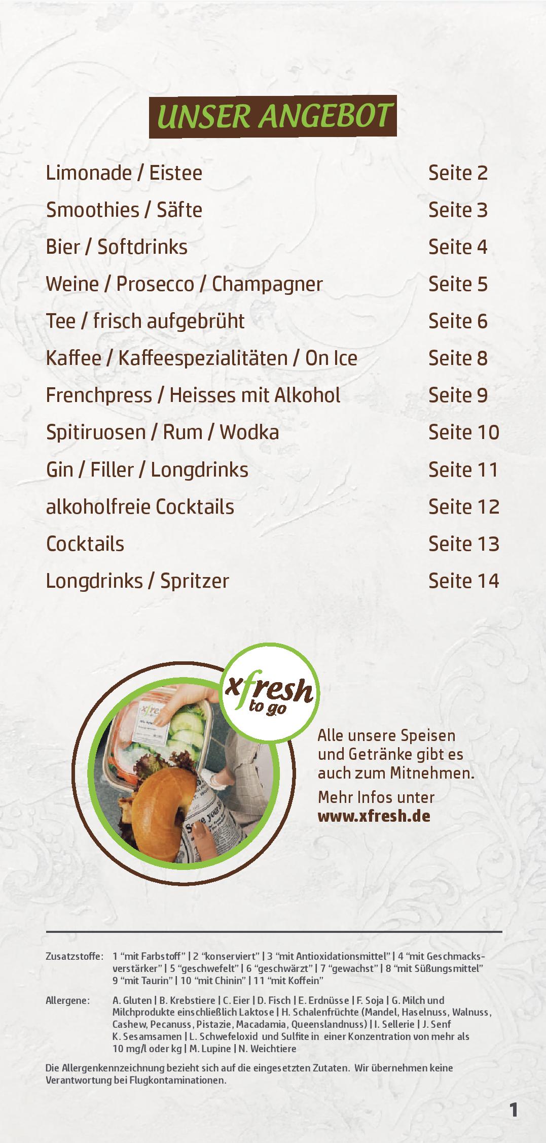 Speisekarte