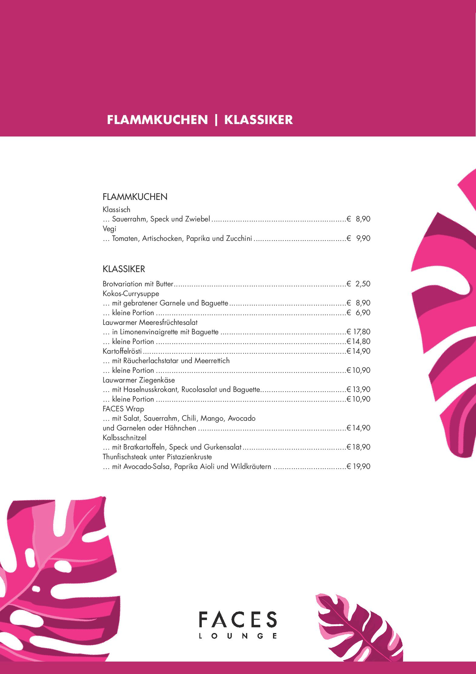 Speisekarte