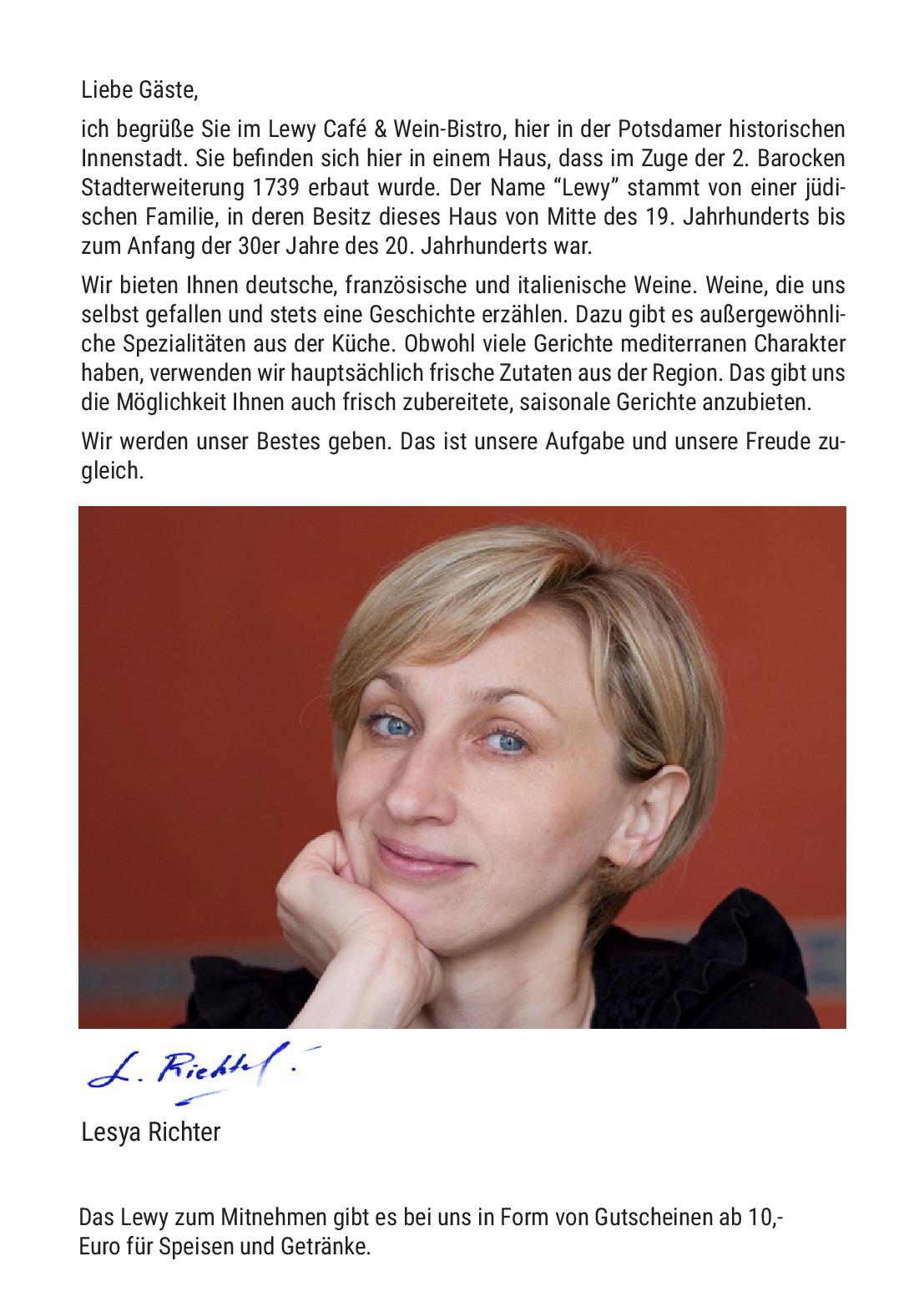 Speisekarte