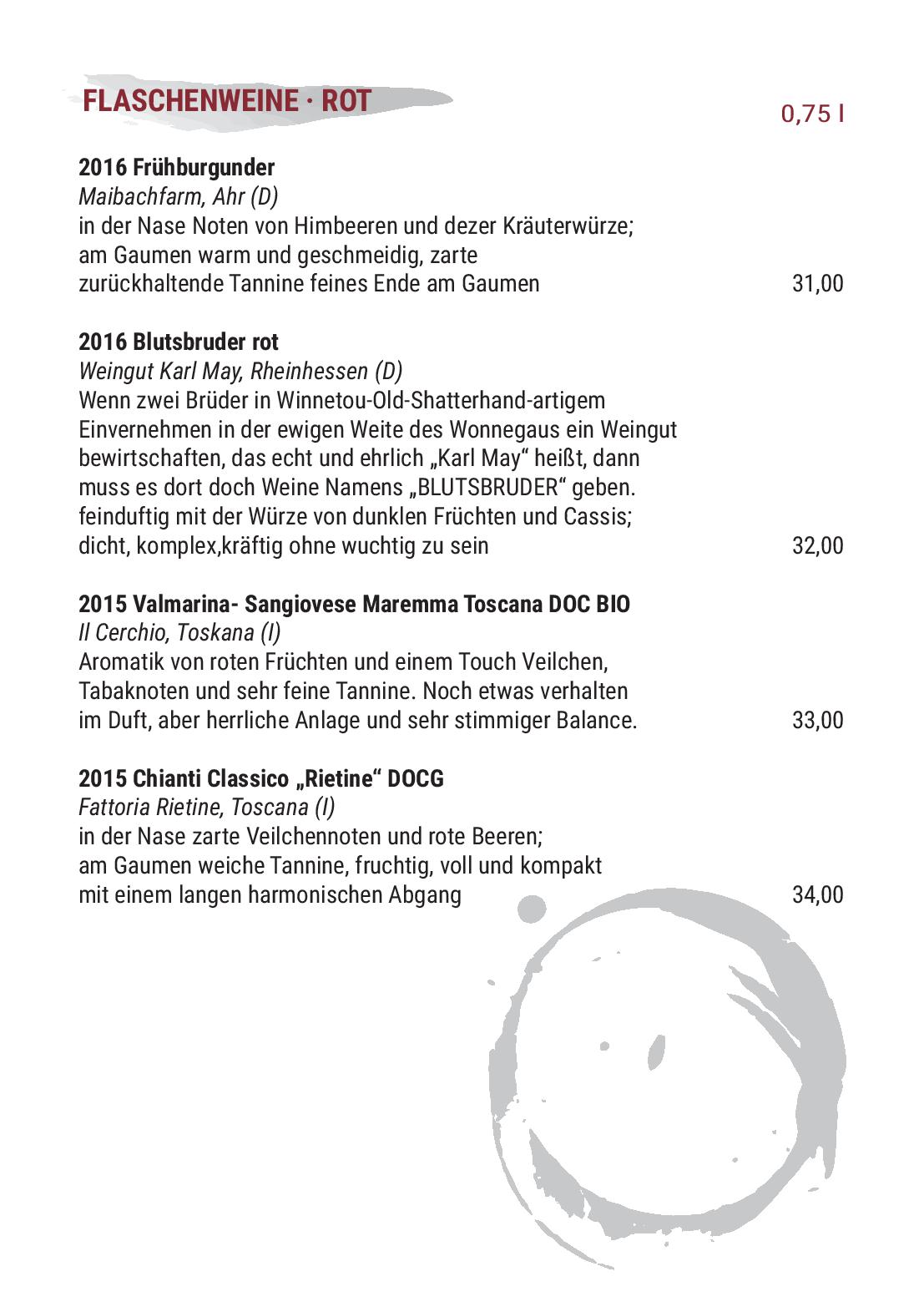 Speisekarte