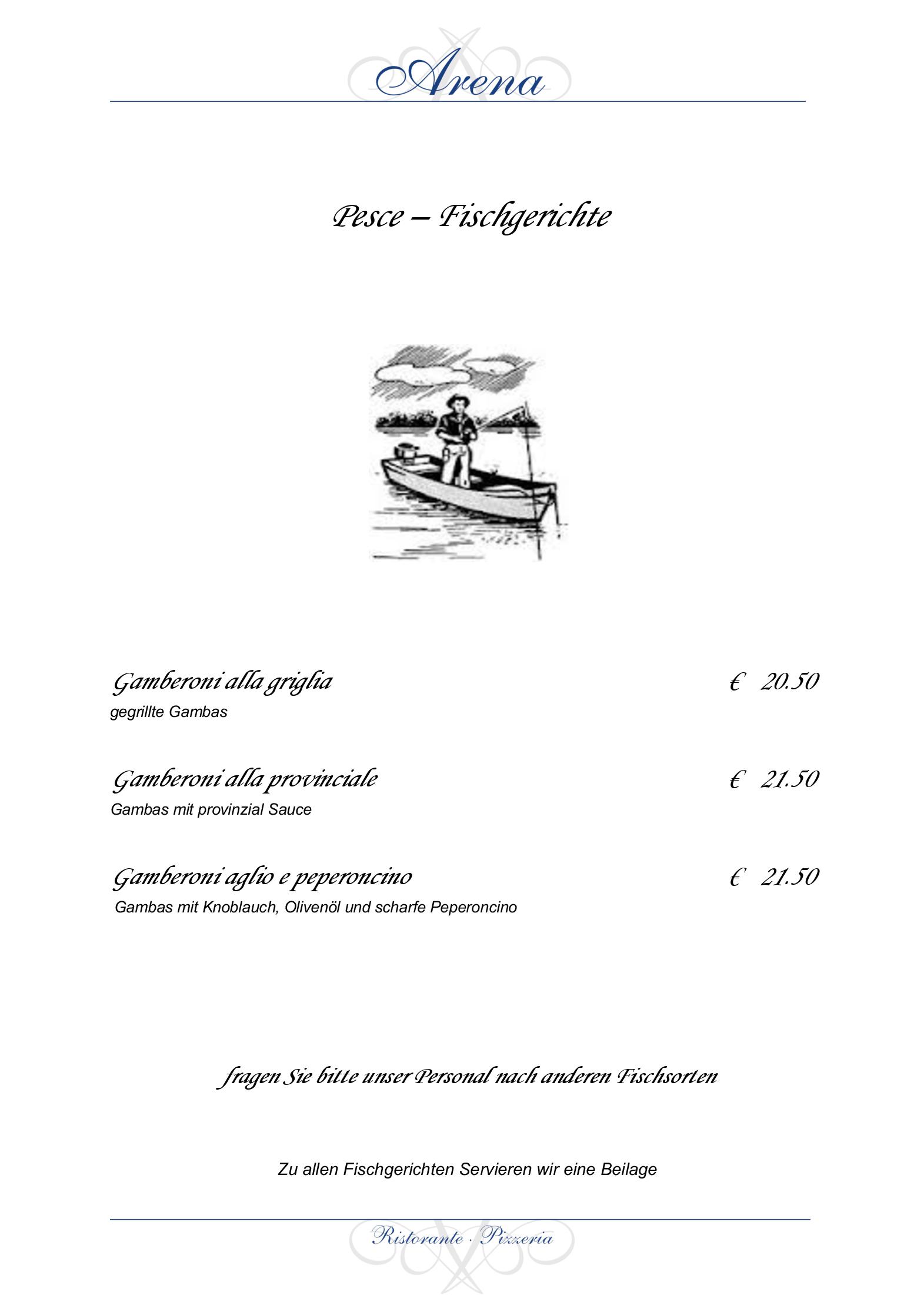 Speisekarte