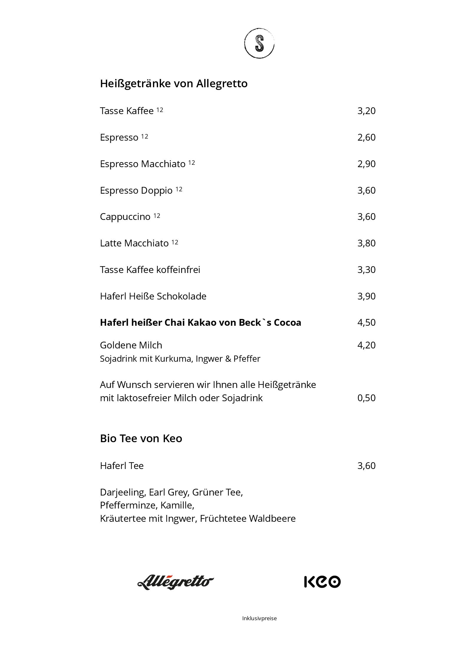 Speisekarte