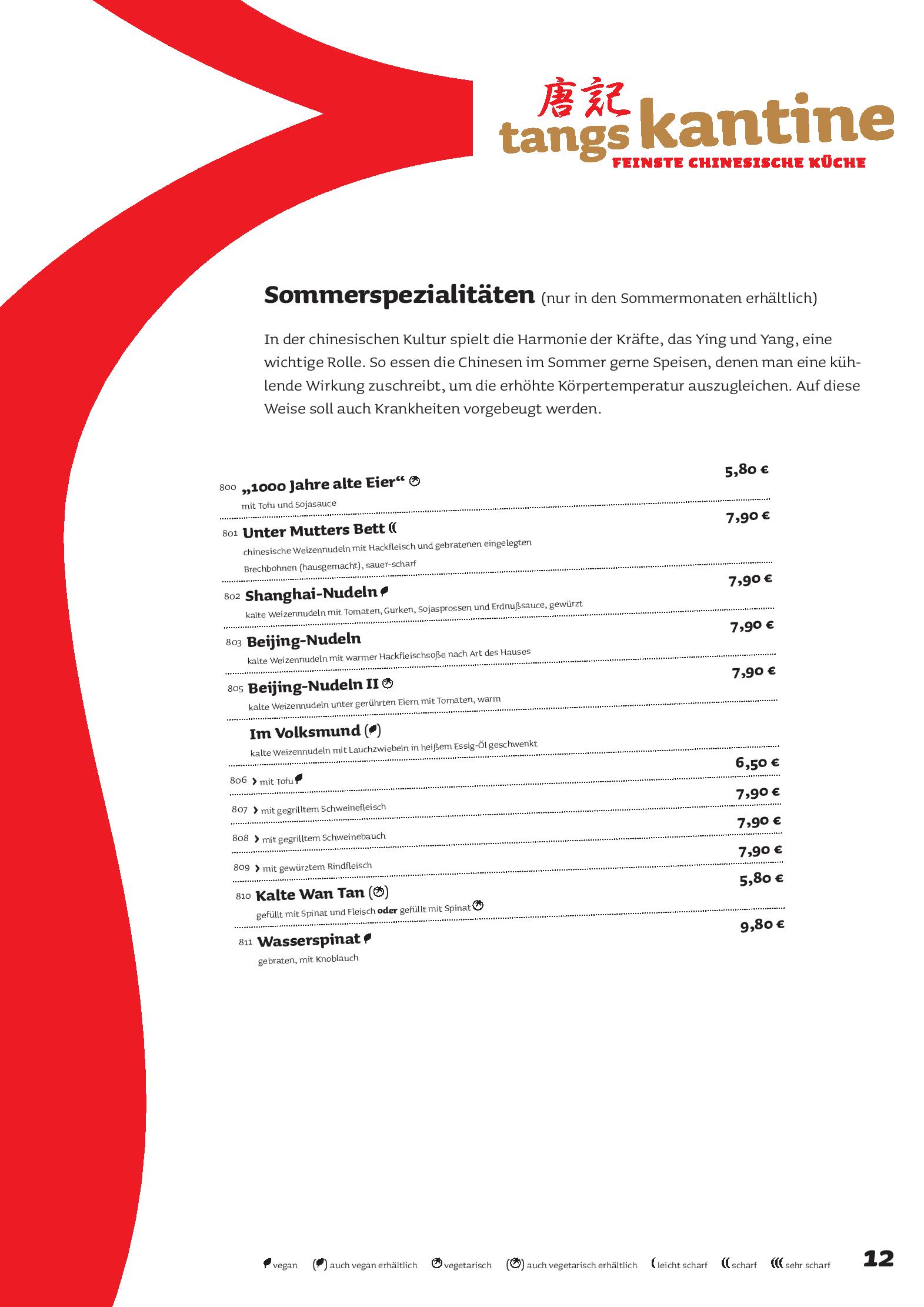 Speisekarte