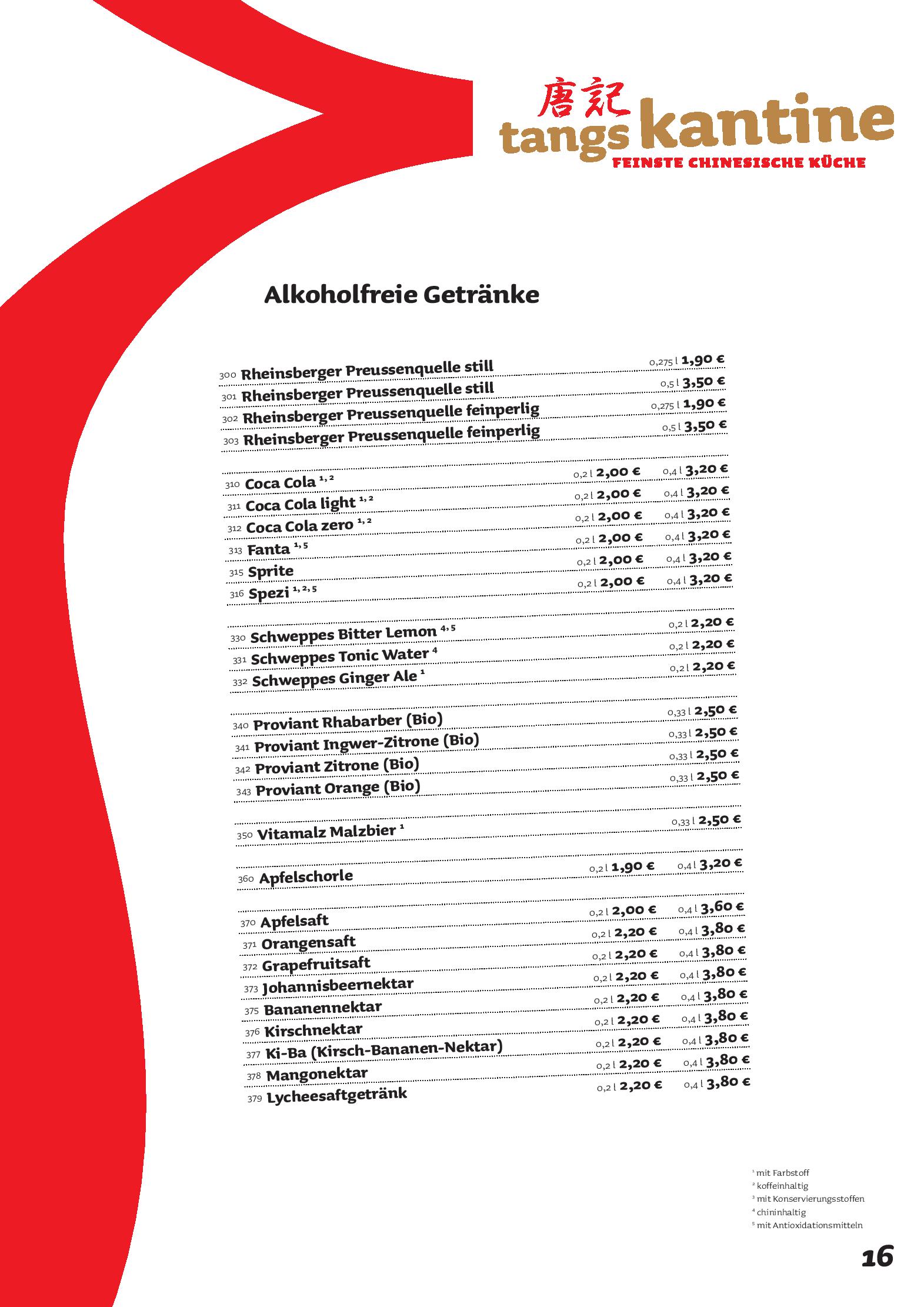 Speisekarte