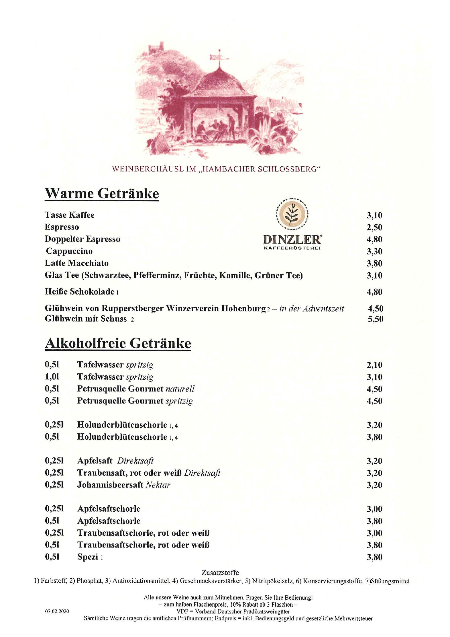 Speisekarte
