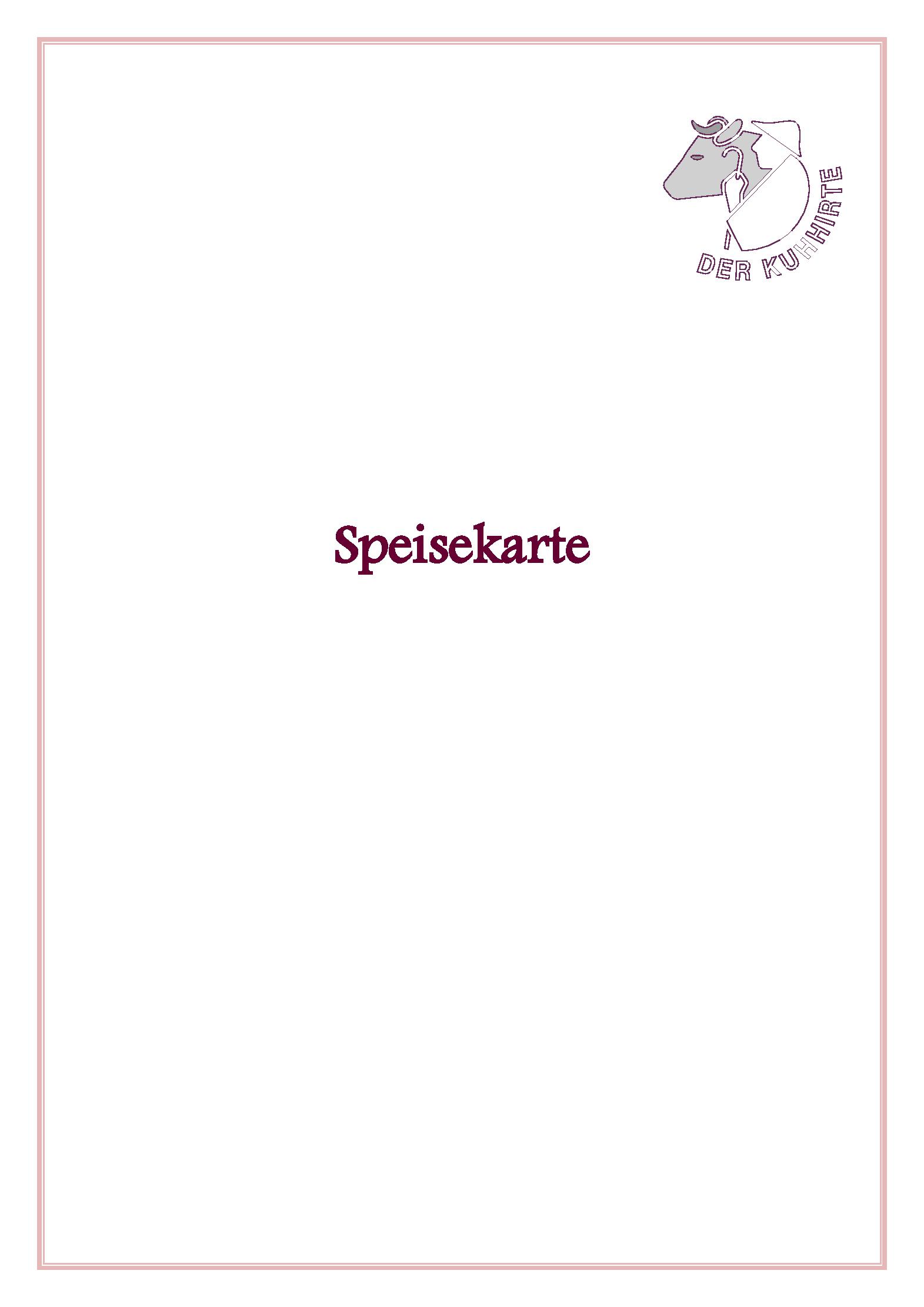Speisekarte