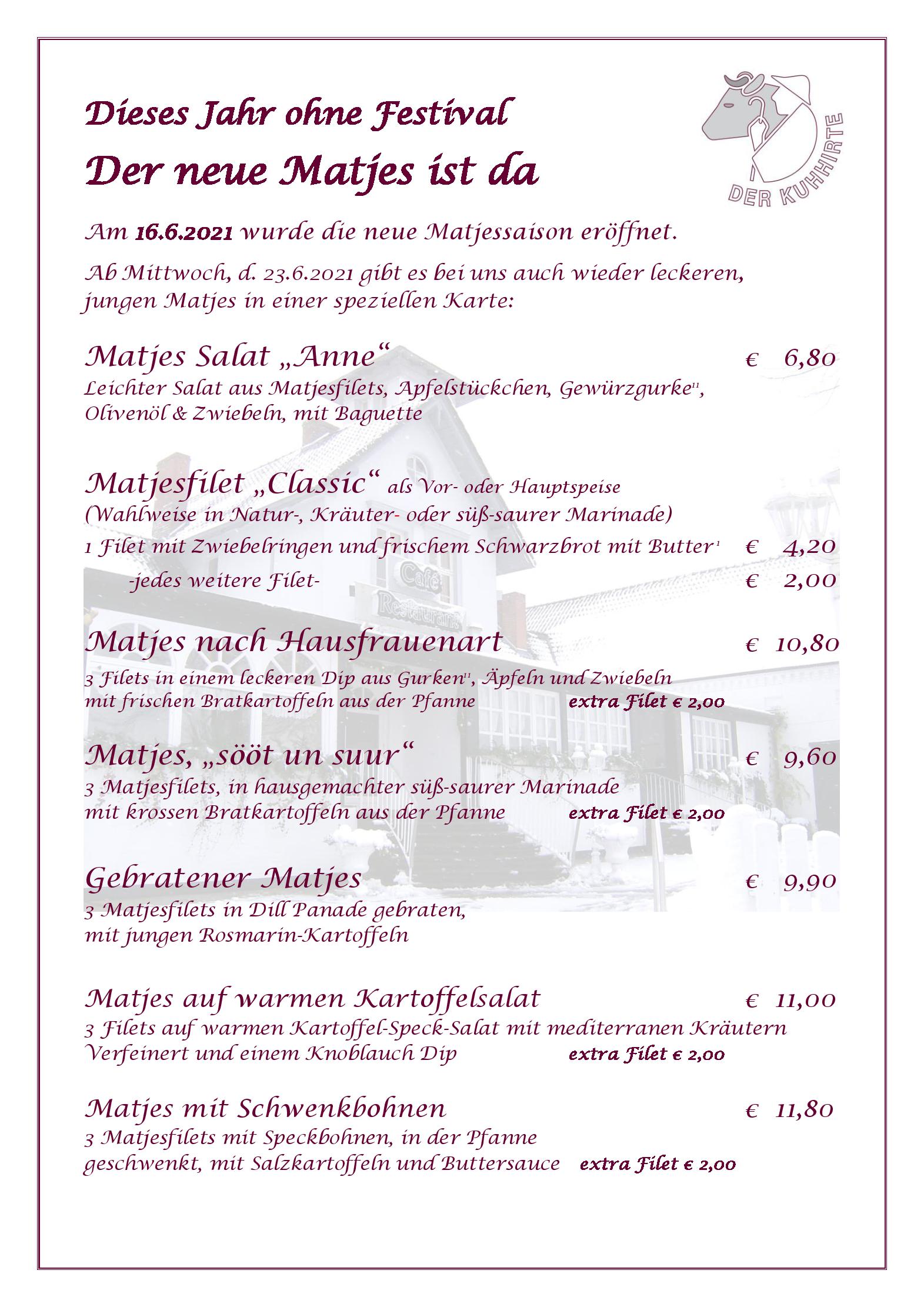Speisekarte