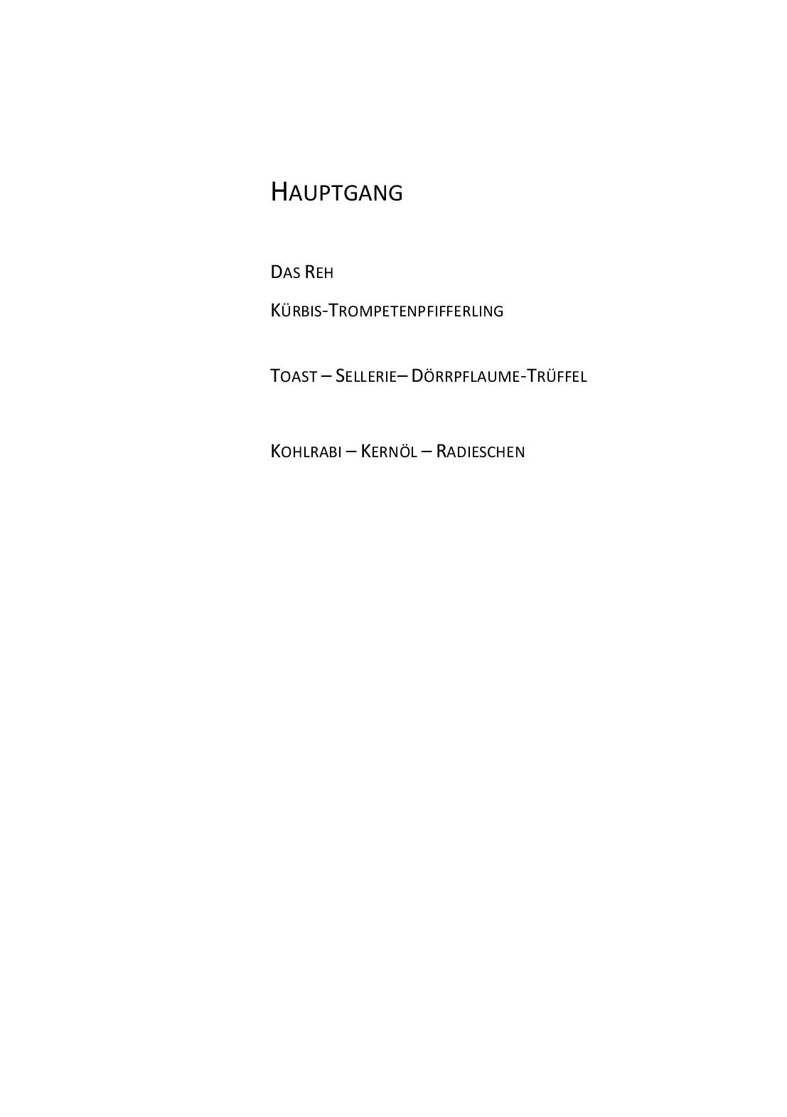 Speisekarte