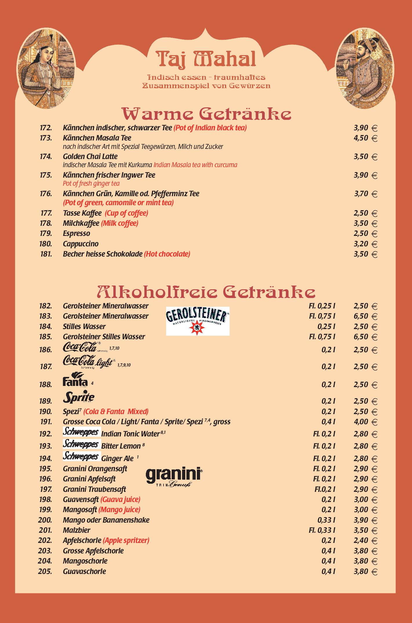 Speisekarte
