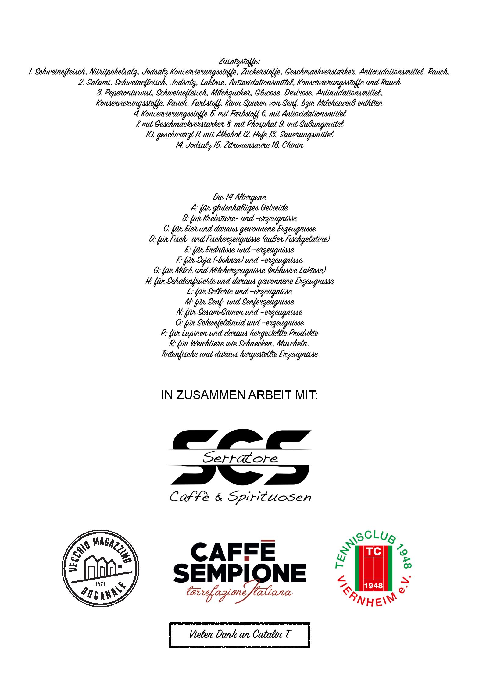 Speisekarte