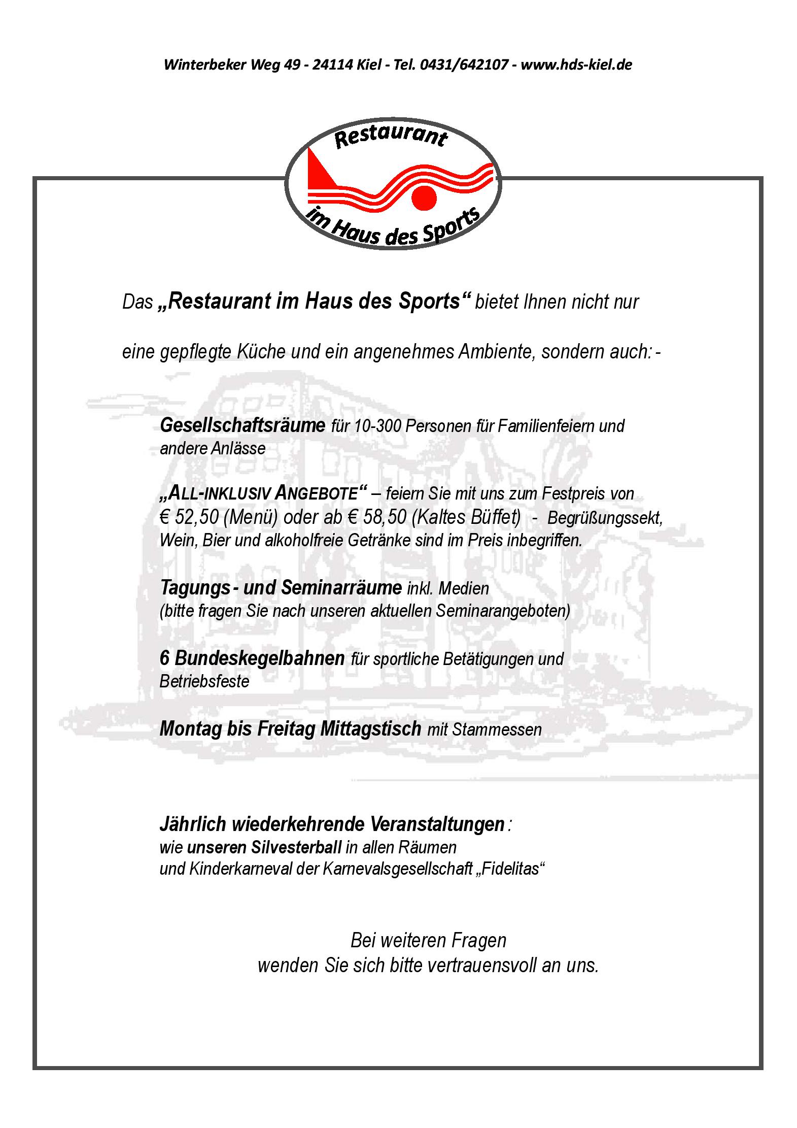 Speisekarte