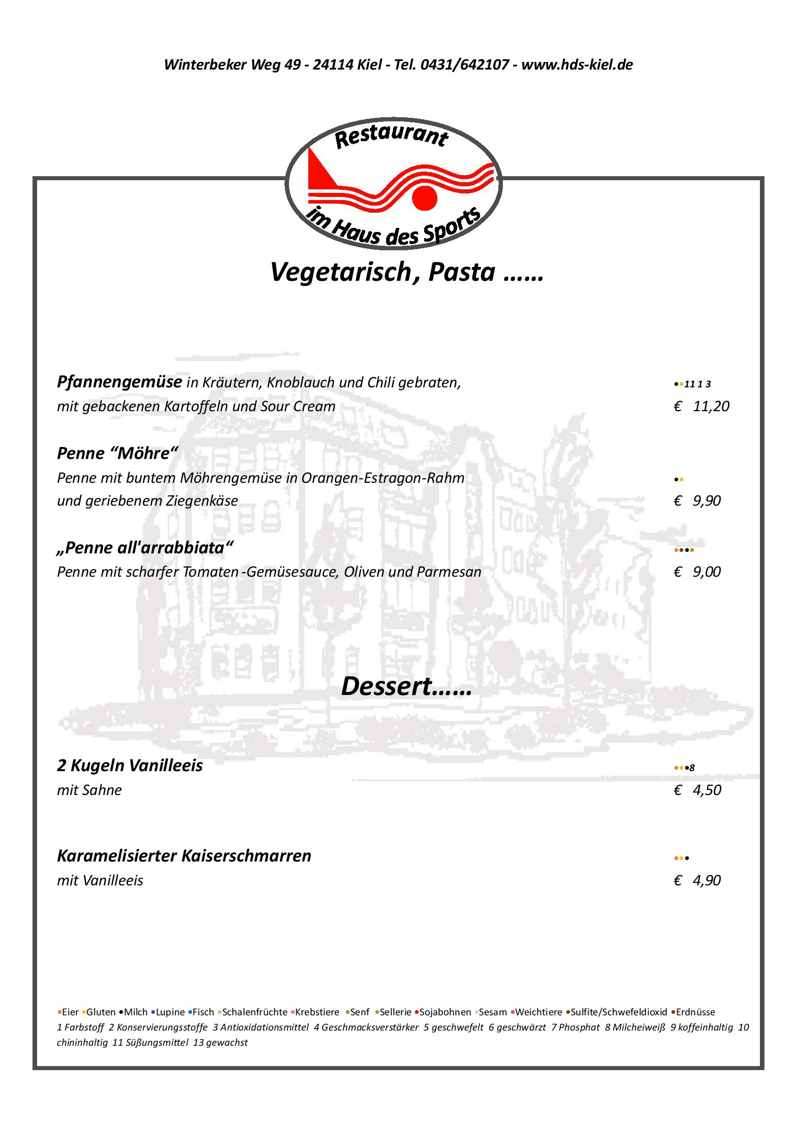 Speisekarte