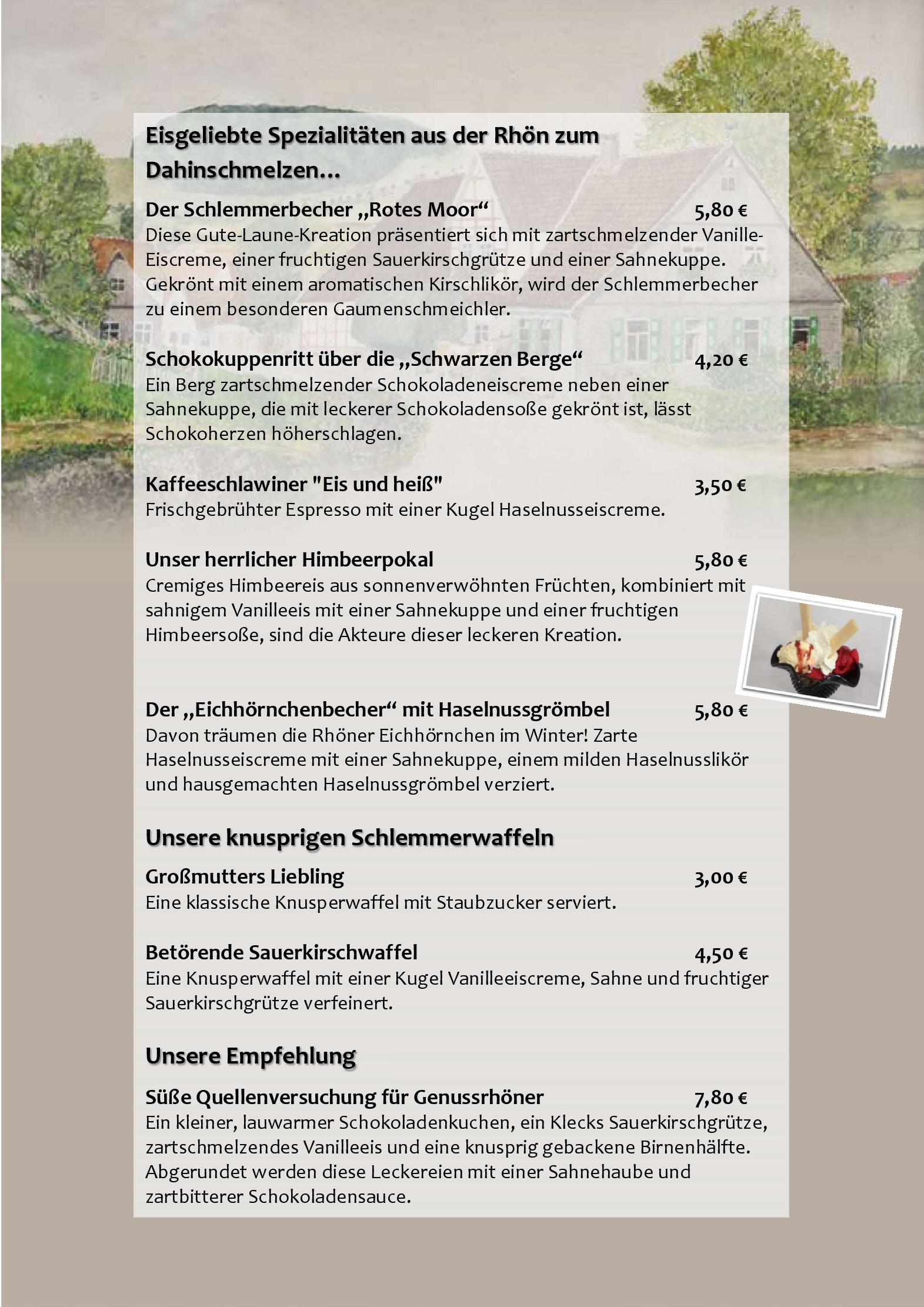 Speisekarte