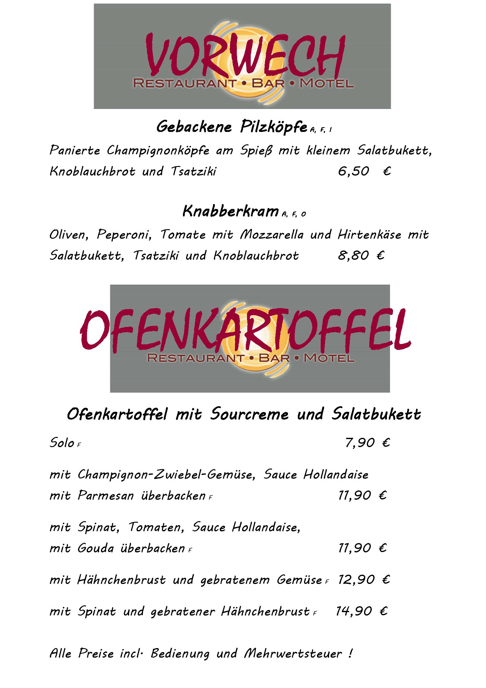 Speisekarte