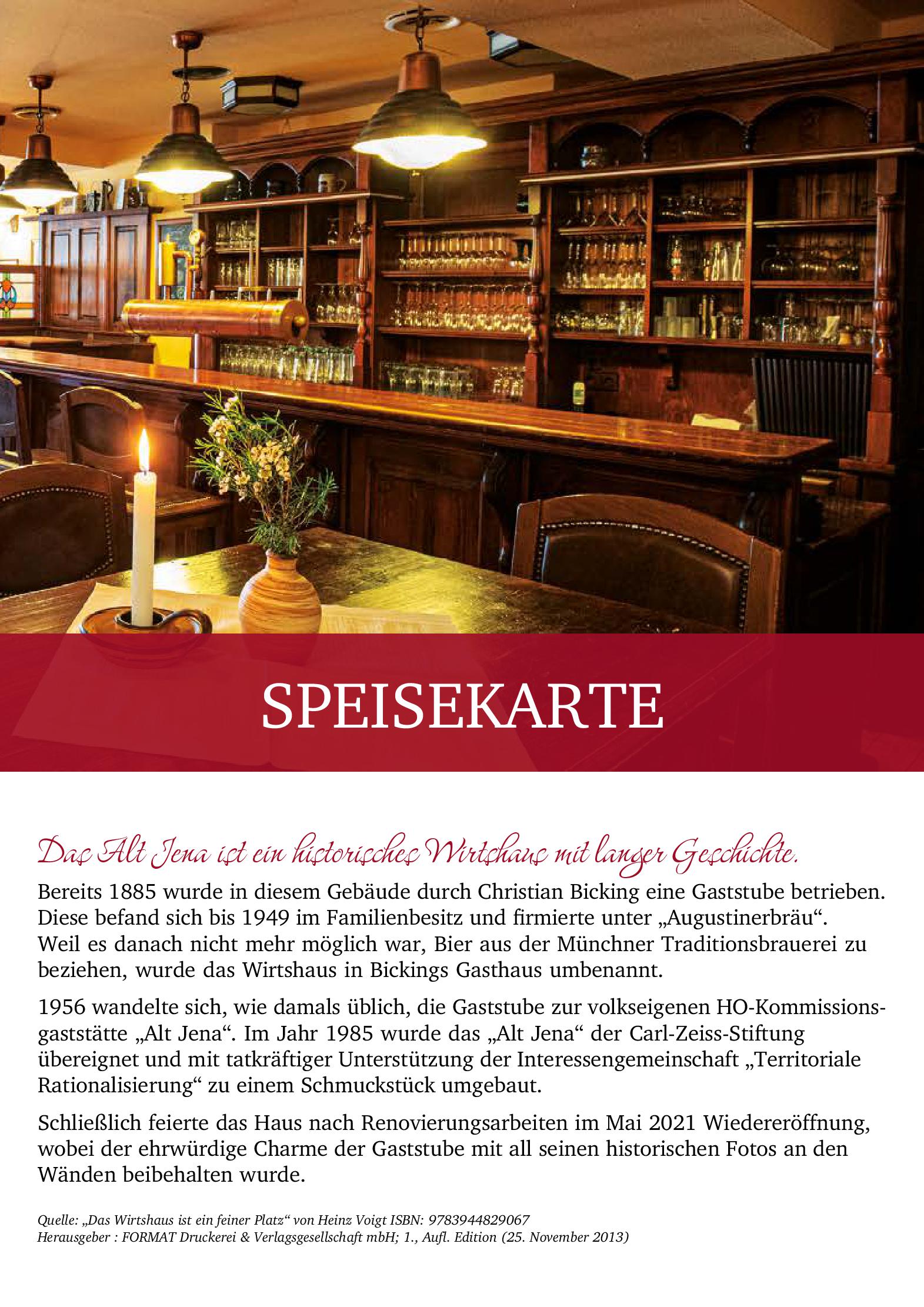 Speisekarte