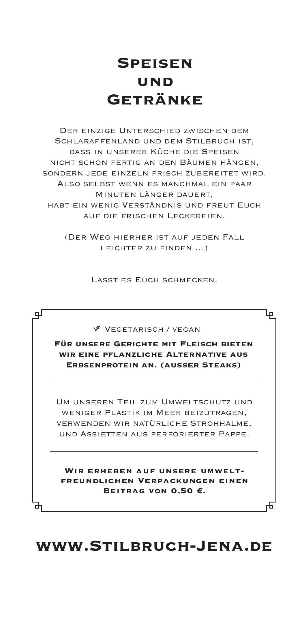 Speisekarte