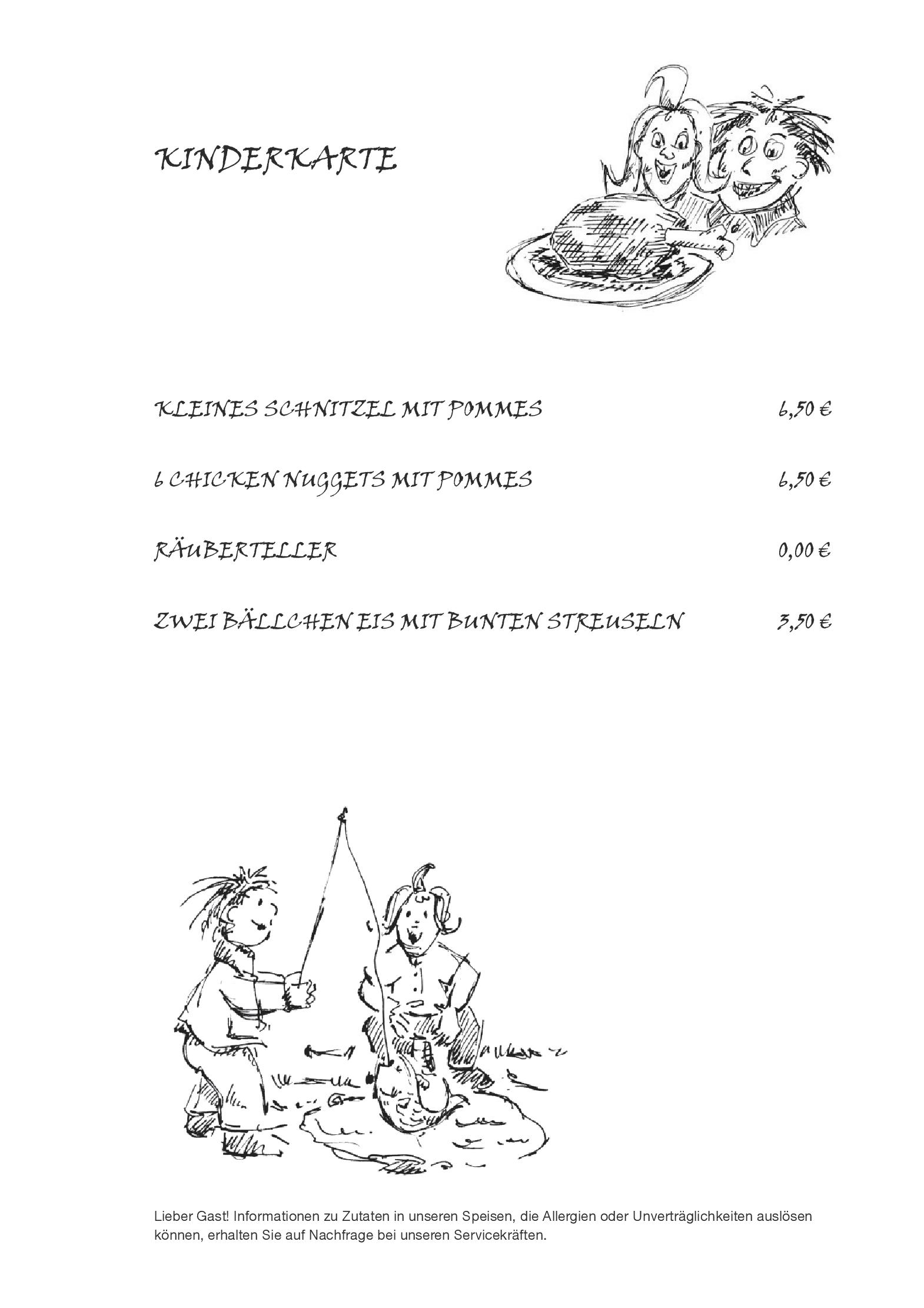 Speisekarte