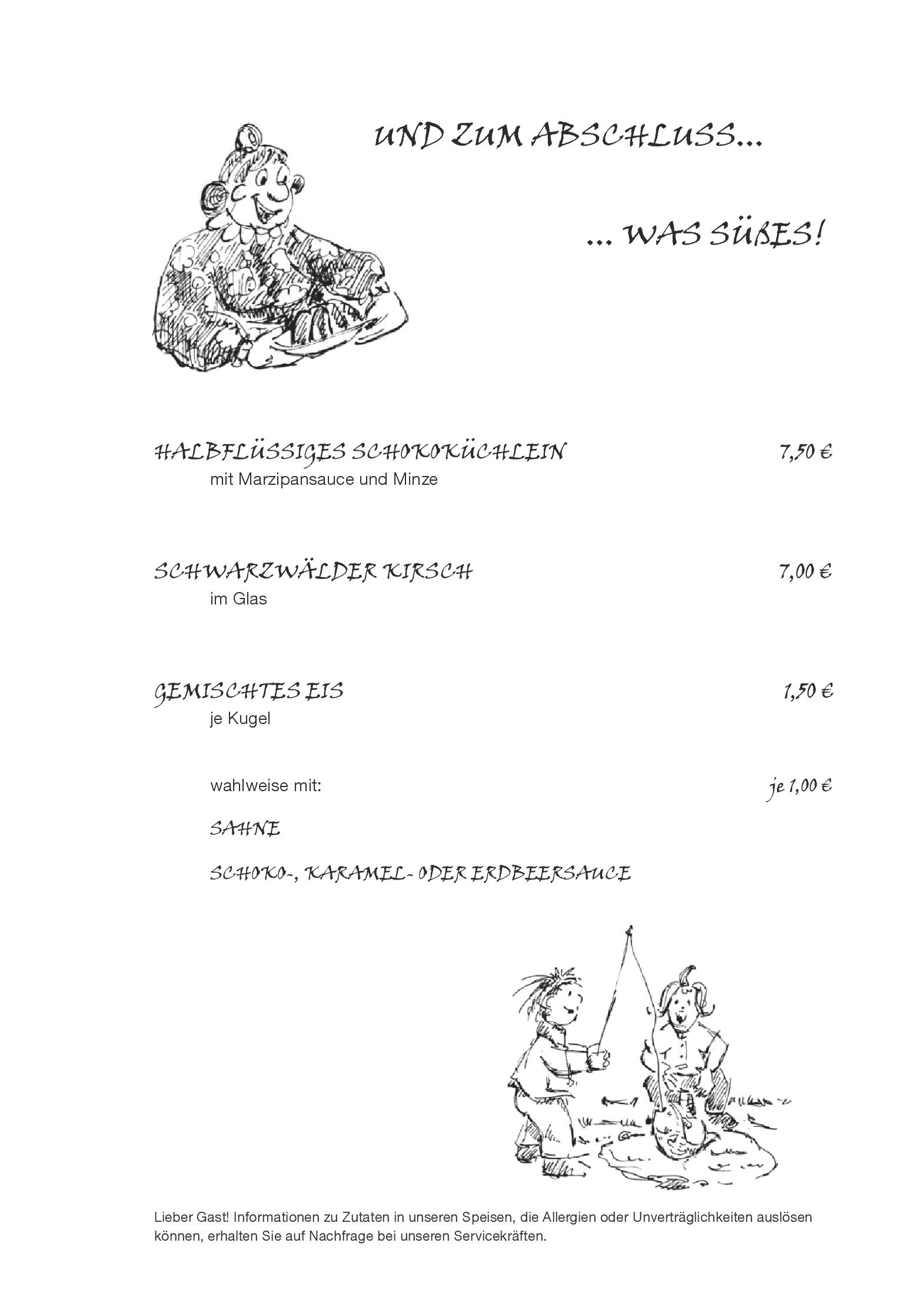 Speisekarte