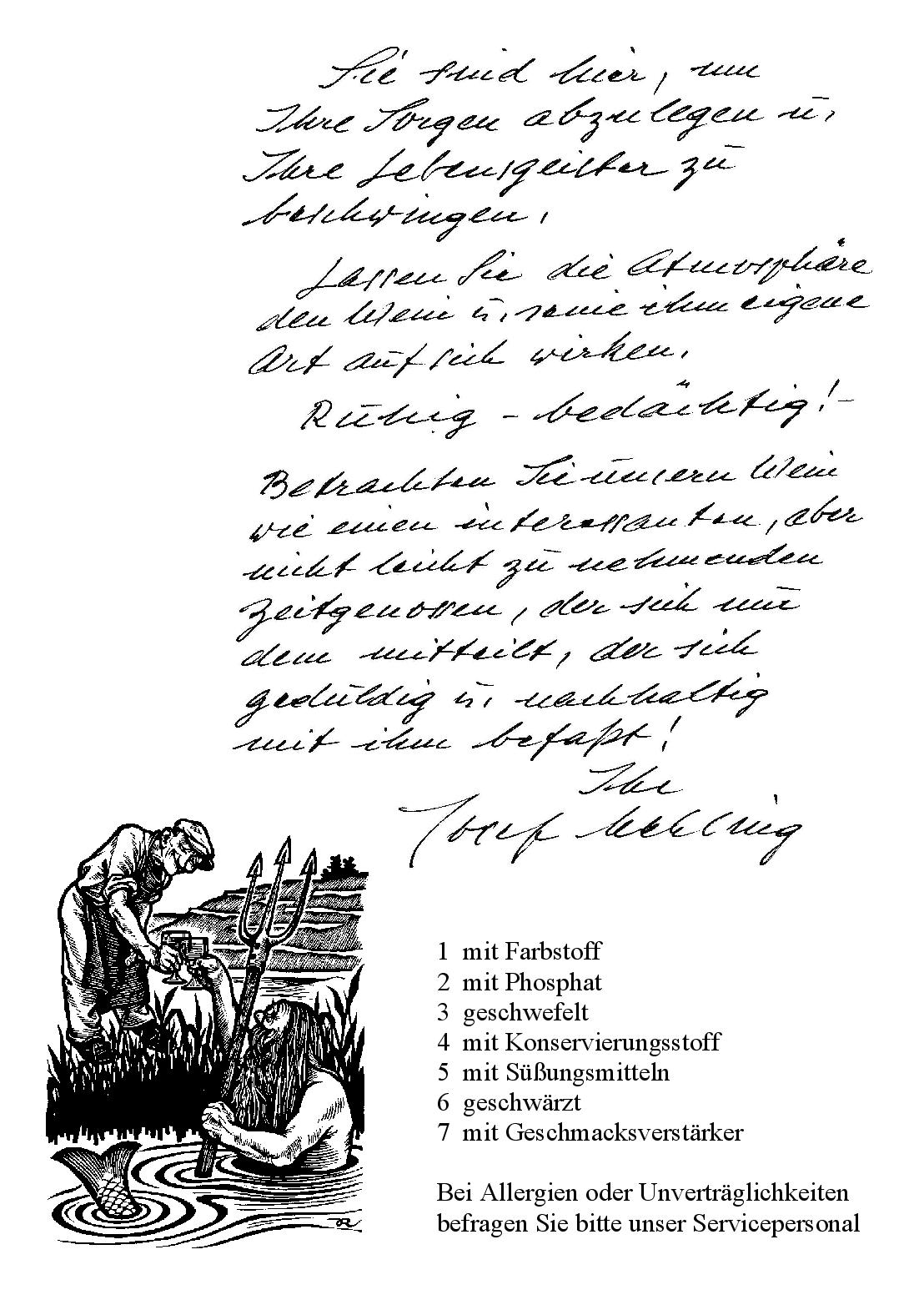 Getränke&Speisekarte