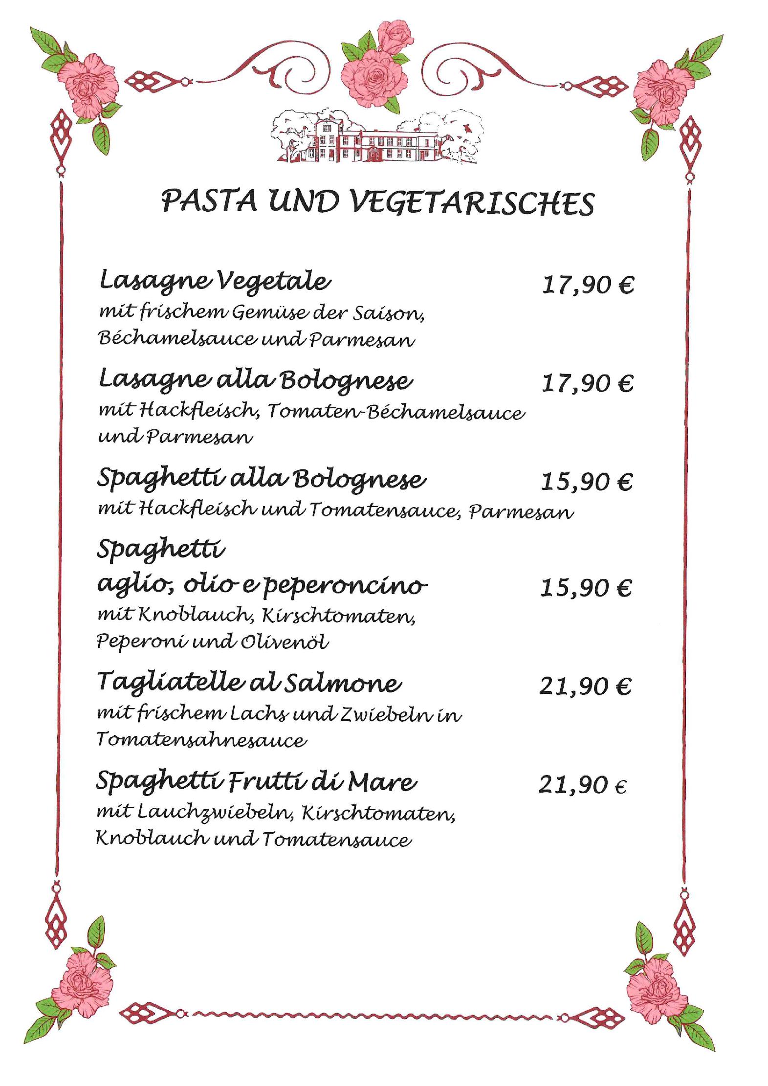 Speisekarte