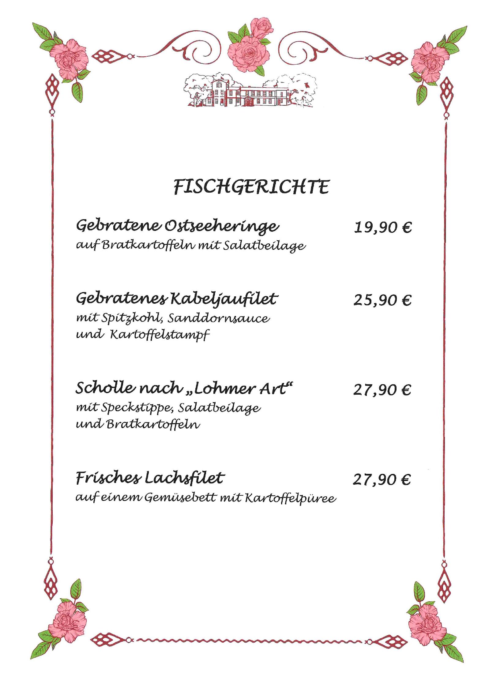 Speisekarte