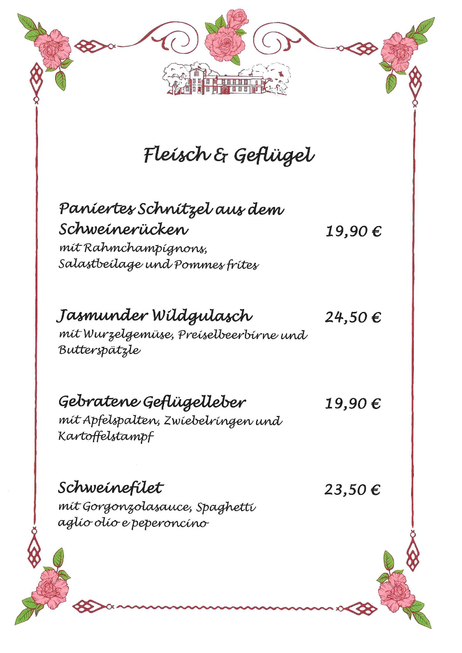 Speisekarte